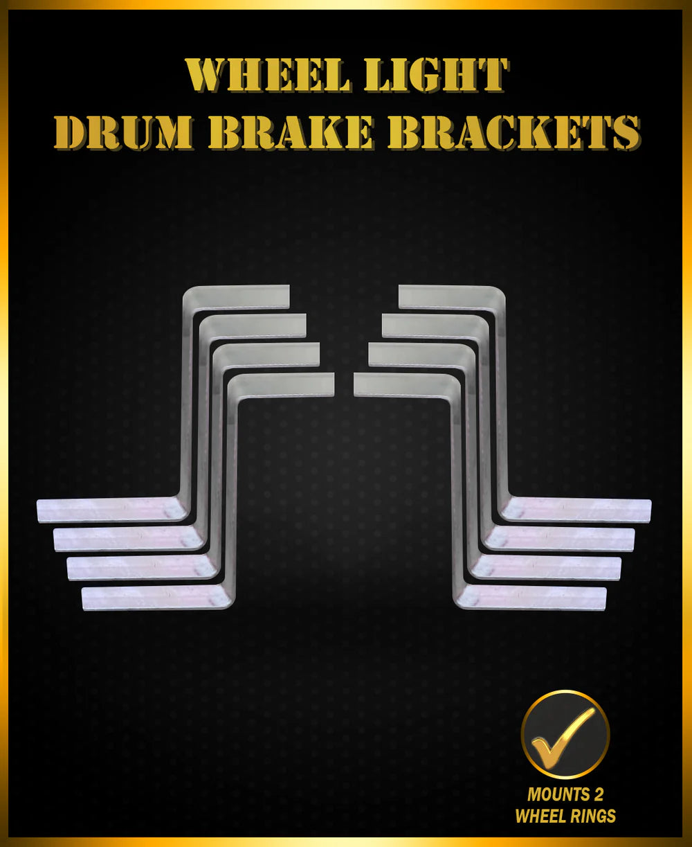 Drum Brake Mounting Kit with Wheel Lights - Complete Installation Set for Car & Truck Wheels - Perfect for Night Driving & Vehicle Customization