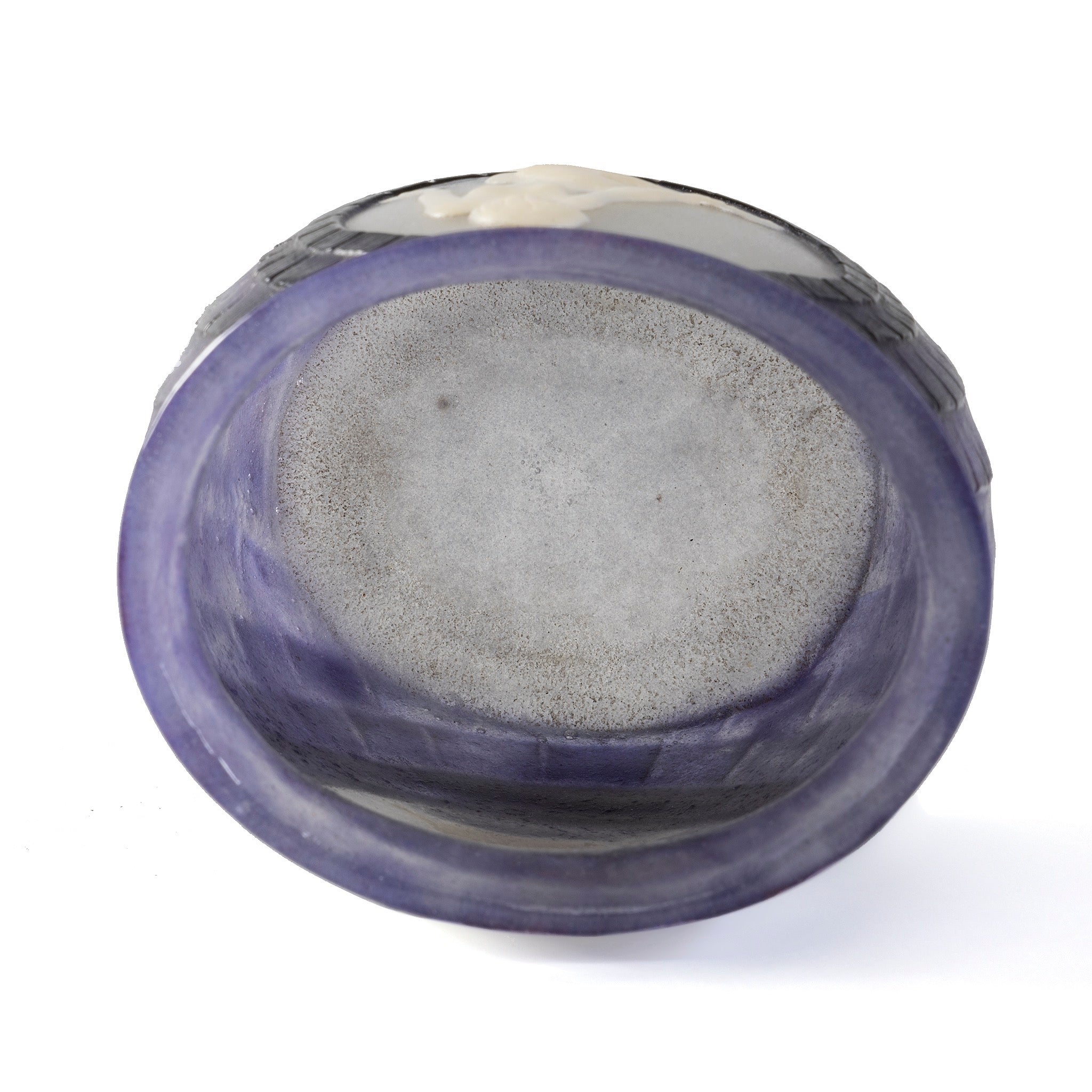 Gabriel Argy Rousseau Jeunesse Pâte de Verre Glass Vase - Handcrafted Art Deco Vase for Home Decor, Wedding Centerpiece & Luxury Gift