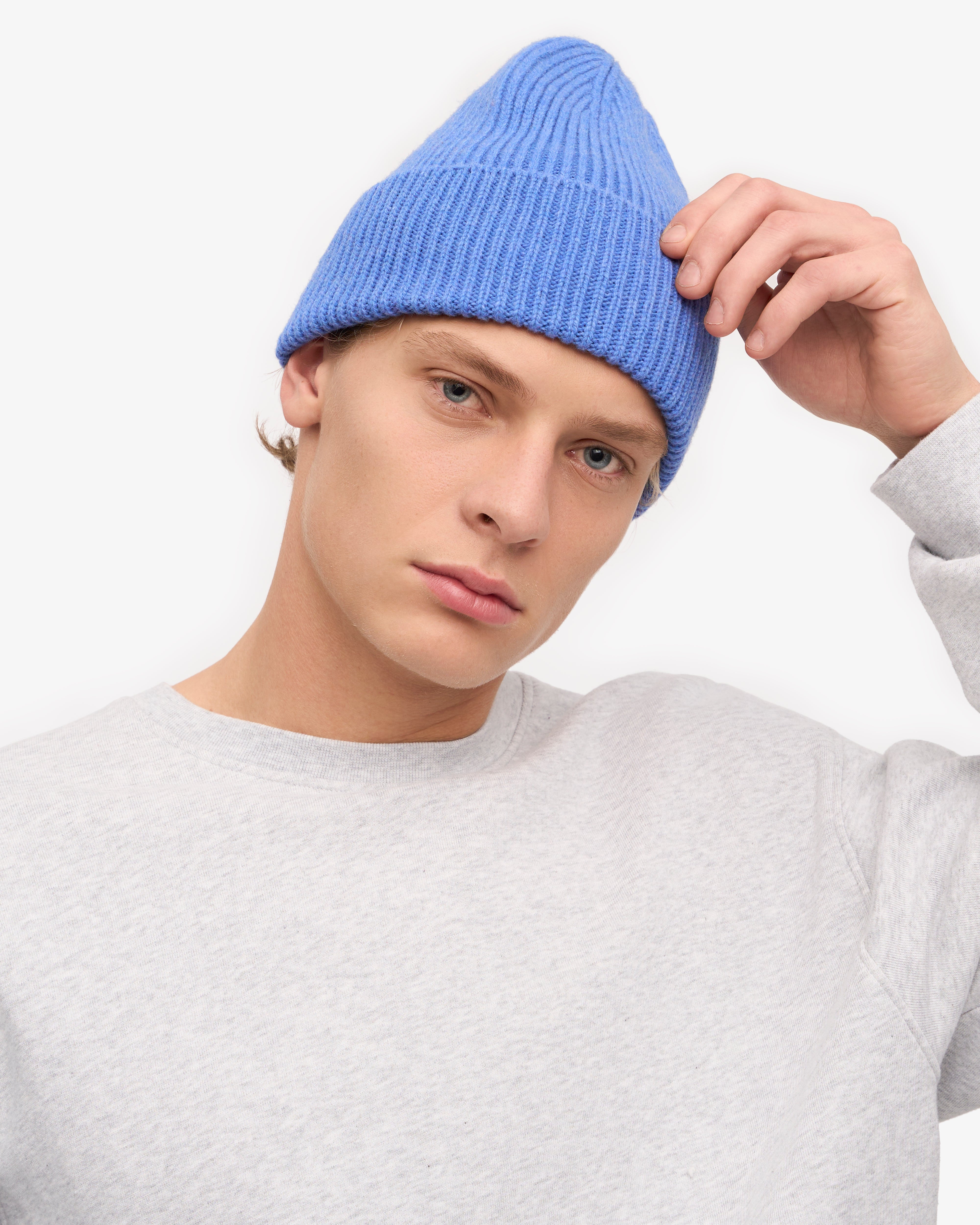 Premium Merino Wool Beanie - Soft & Warm Winter Hat for Men & Women in Pacific Blue | Perfect for Skiing, Hiking & Outdoor Activities