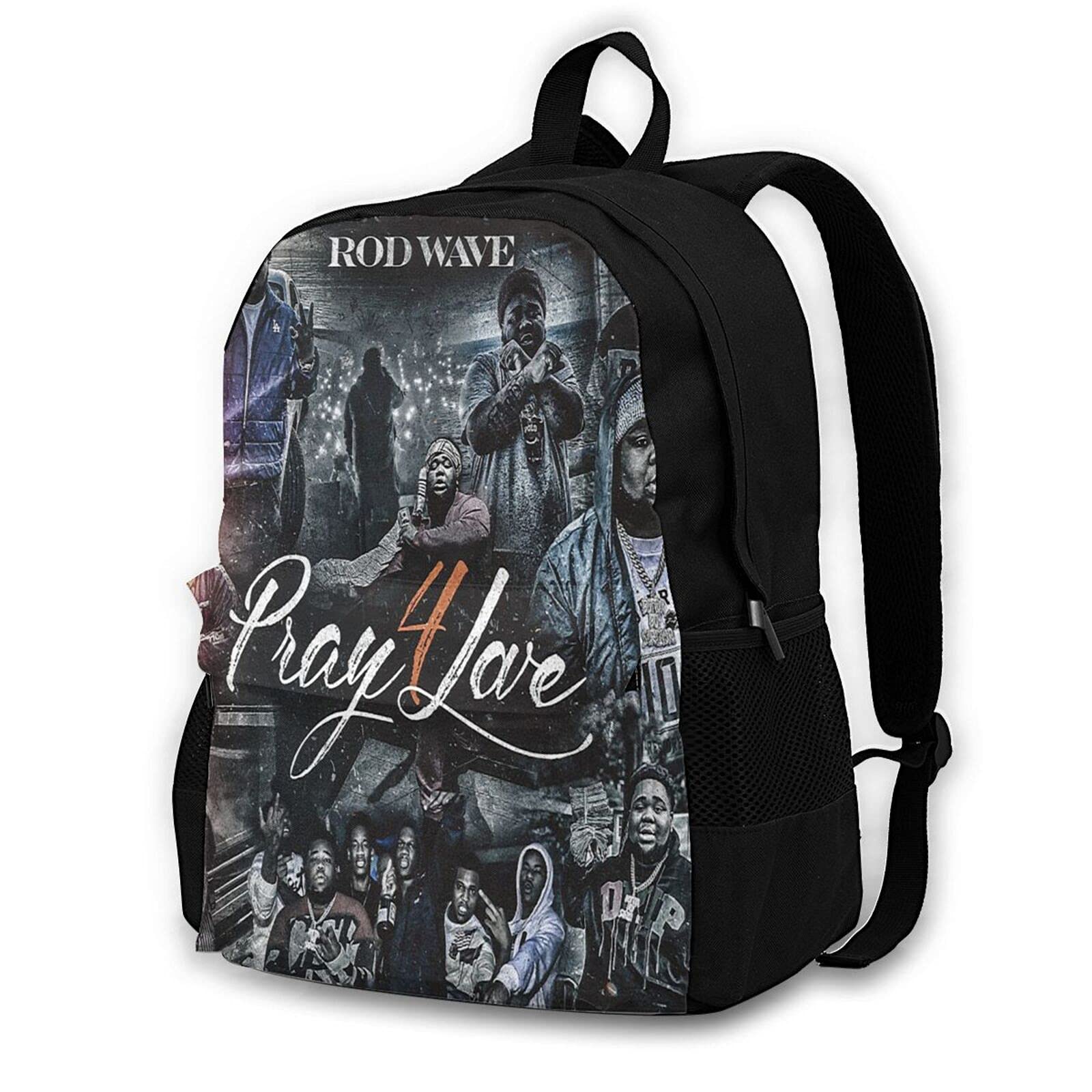 Rod Wave Backpack - MORGAN MYERS School & College Book Bag, Laptop Backpack for Men & Women | Durable Travel Daypack for Students, Work & Commuting (Black, One Size)