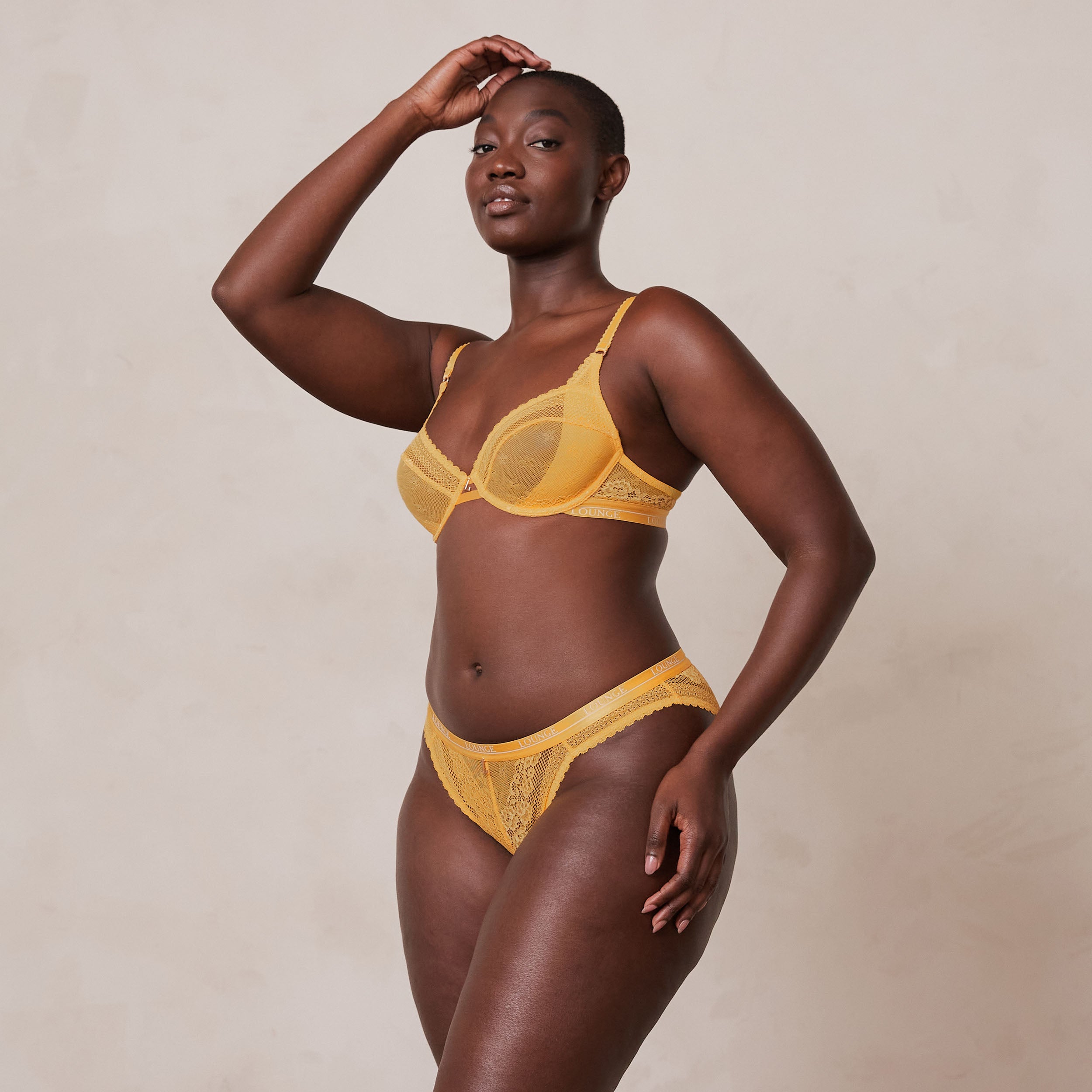 Liberty Balcony Bra - Comfortable Wireless Mustard Yellow Bralette for Women | Perfect for Yoga, Lounge & Everyday Wear