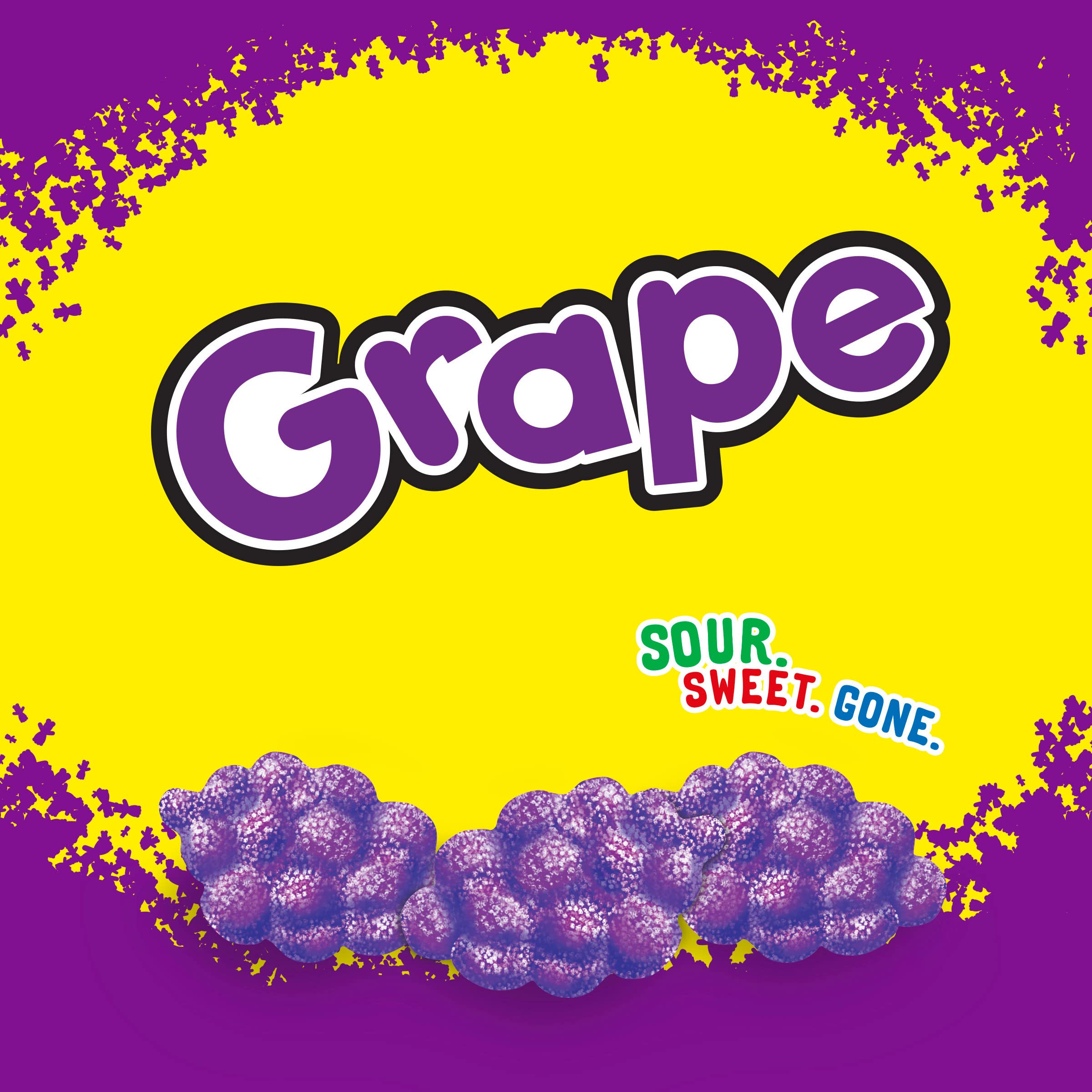 Sour Patch Kids Grape Soft & Chewy Candy - 8.02 oz Pack - Sweet & Tangy Sour Candy for Parties, Movies & Snacking