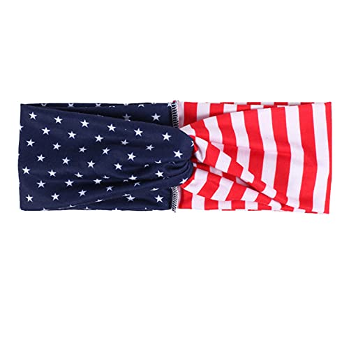 Plus Size Halloween Costumes for Women - Patriotic American Flag Print Bandana Turban & Headband Decorations | Perfect for Halloween Parties, Cosplay & Themed Events