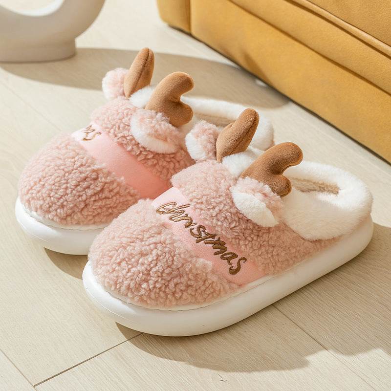Santa's Snuggle Warm Fuzzy Slippers for Women & Men - Cozy Christmas House Shoes with Non-Slip Sole - Perfect for Winter Holidays, Gift Giving & Relaxing at Home