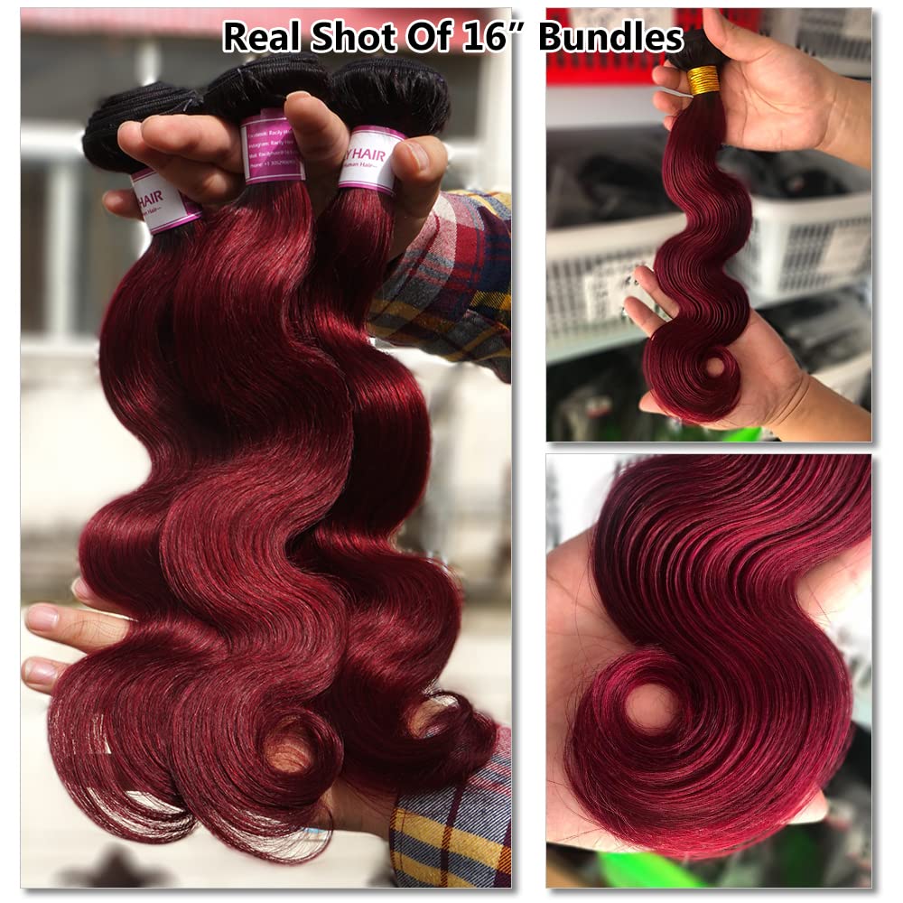 Brazilian Ombre Body Wave Human Hair Bundles 18