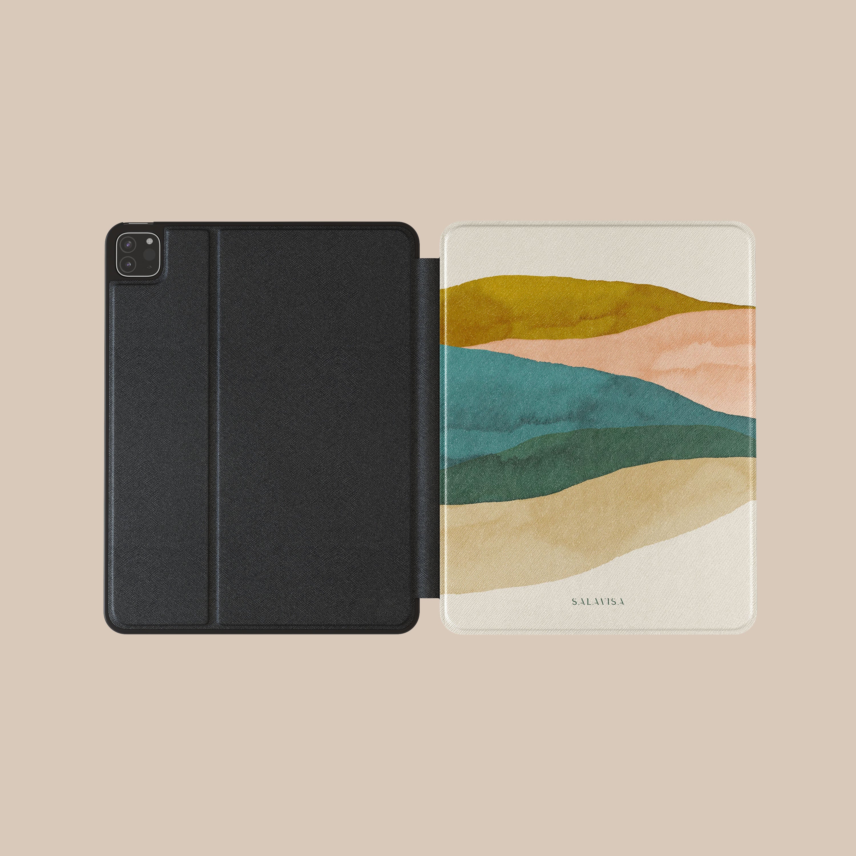 Eco-Friendly Green Zen iPad Case - Slim Protective Cover for iPad Air/Pro, Soft TPU Material with Anti-Scratch Design - Perfect for Work, Travel & Home Use