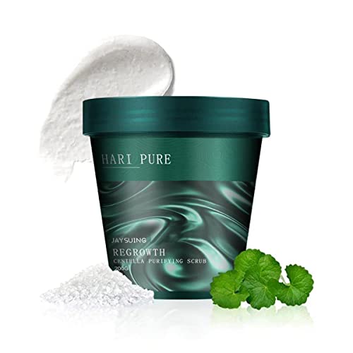 Haripure Regrowth Centella Purifying Scrub - Scalp Exfoliator for Hair Growth, Nourishing & Smoothing Treatment (1 Bottle) | Ideal for Dry, Itchy Scalp & Dandruff Relief