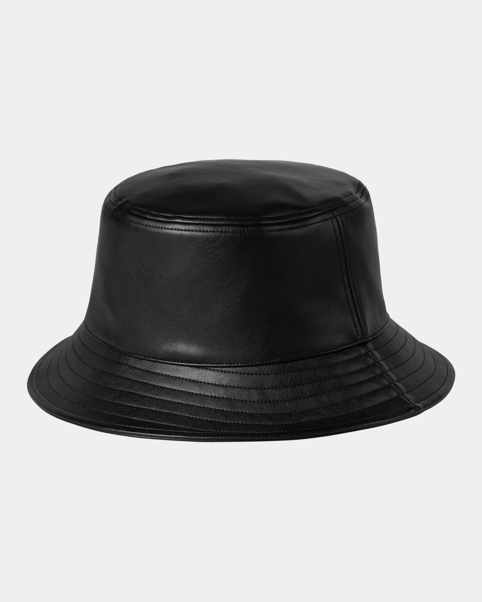 Norwich PU Leather Bucket Hat for Men & Women - Stylish Black Sun Hat for Outdoor, Beach, Travel & Summer Fashion
