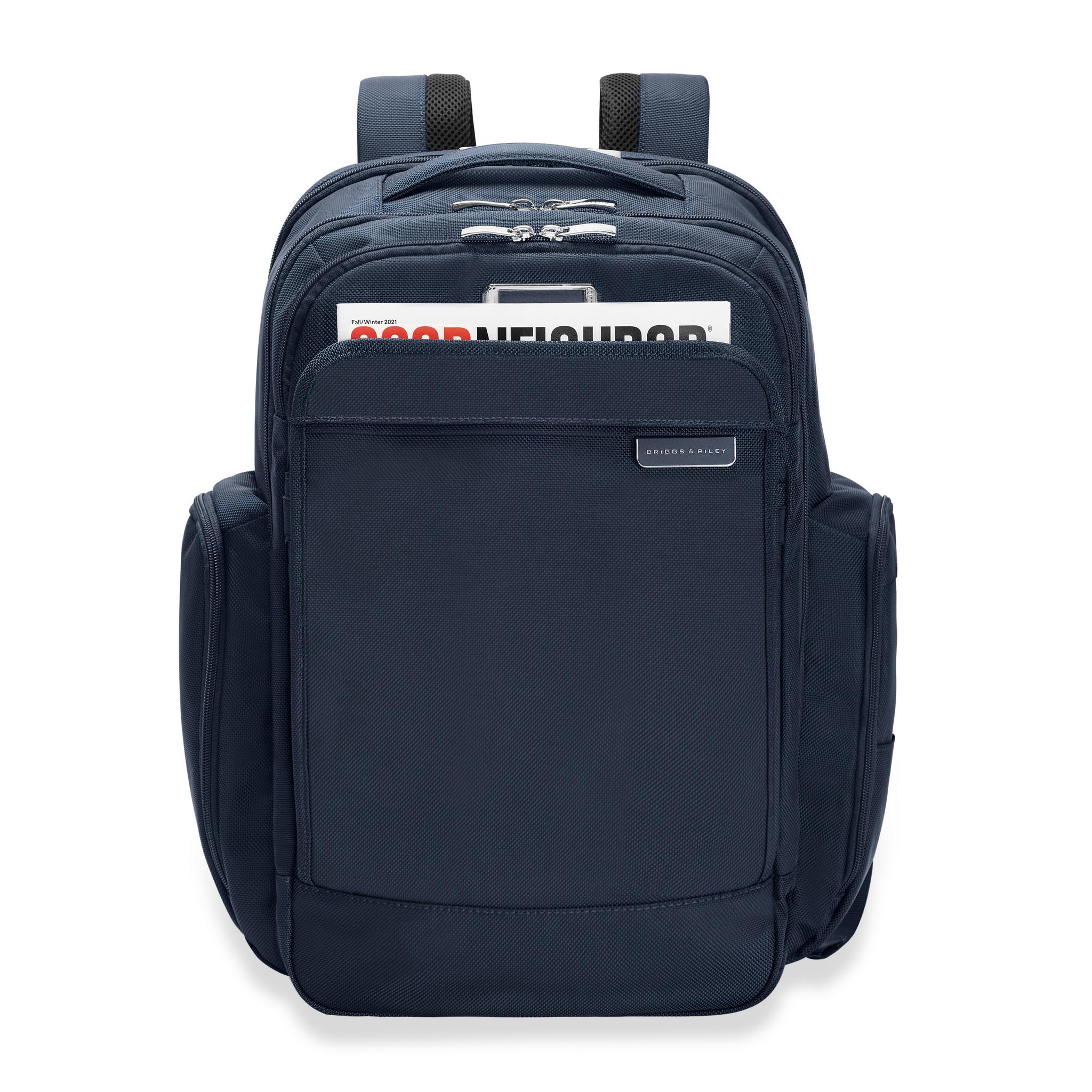 Briggs & Riley Baseline Traveler Backpack - Durable Carry-On Backpack for Business & Leisure Travel - Perfect for Airplanes, Commuting & Weekend Getaways