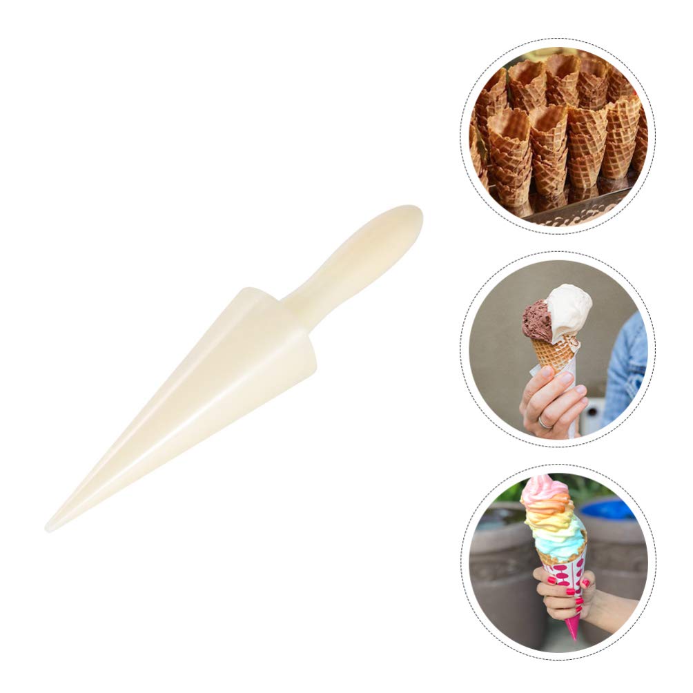 Hemoton Ice Cream Waffle Cone Maker - Wooden Krumkake Cone Roller for Homemade Pastry, Waffle Cakes & Desserts - Perfect Kitchen Baking Tool for Parties, Ice Cream Shops & Home Cooking