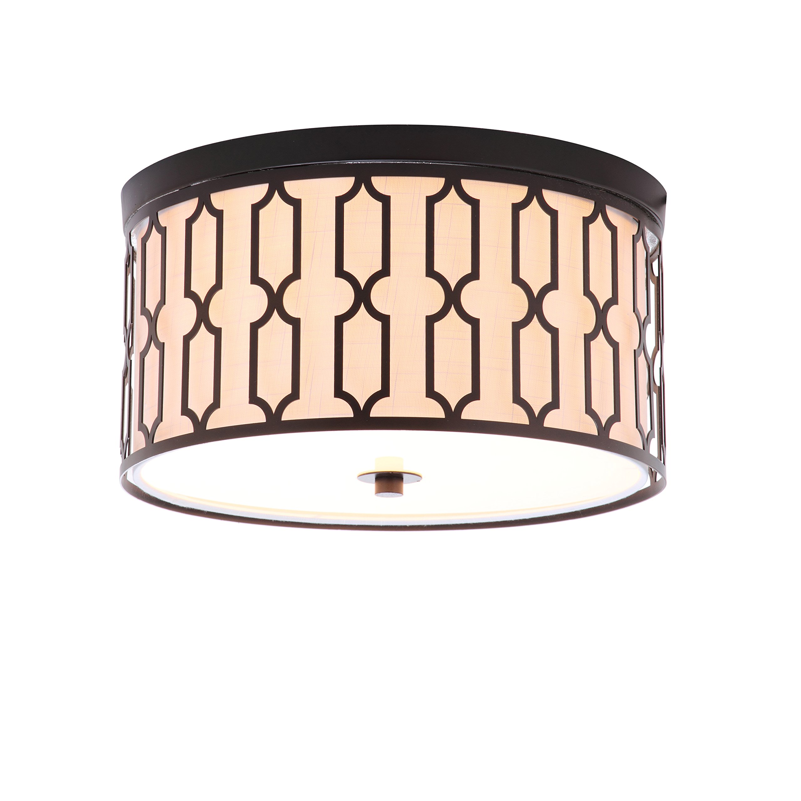 JYL3508A 3-Light LED Flush Mount Ceiling Light - 16.75