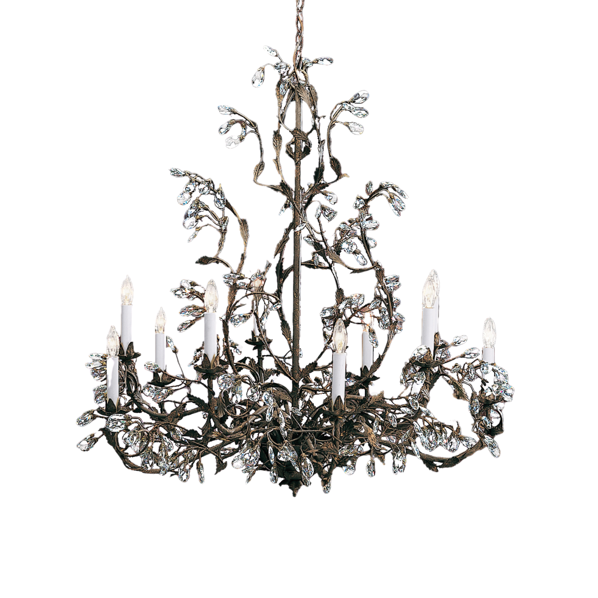 Calendra Crystal Chandelier - Elegant Modern Ceiling Light Fixture for Dining Room, Living Room & Bedroom | Energy Efficient LED Lighting for Home Decor