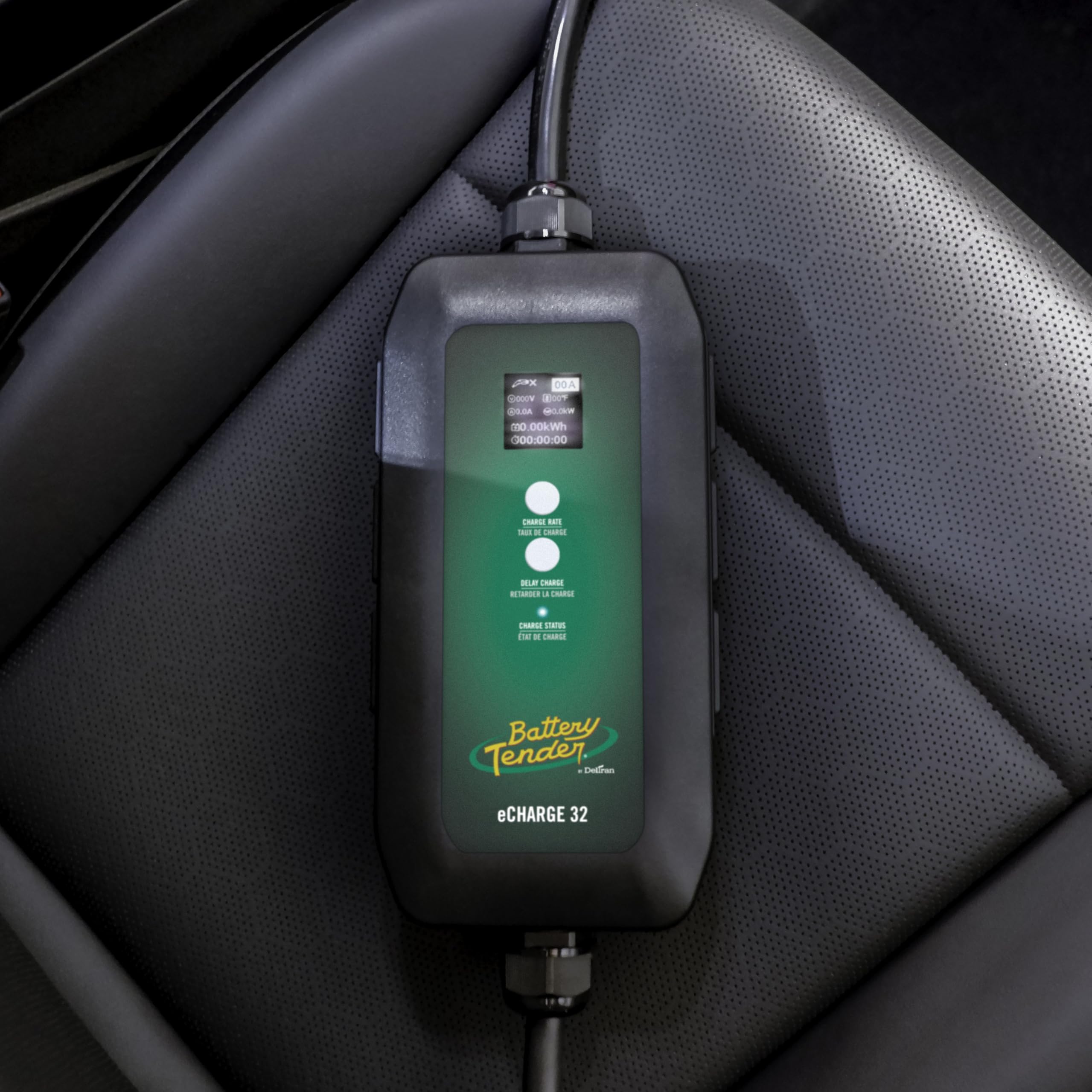 Battery Tender eCharge 32 AMP Level 1+2 Portable EV Charger for Electric Vehicles - 022-3017-DL-WH - Fast Charging at Home & On The Road