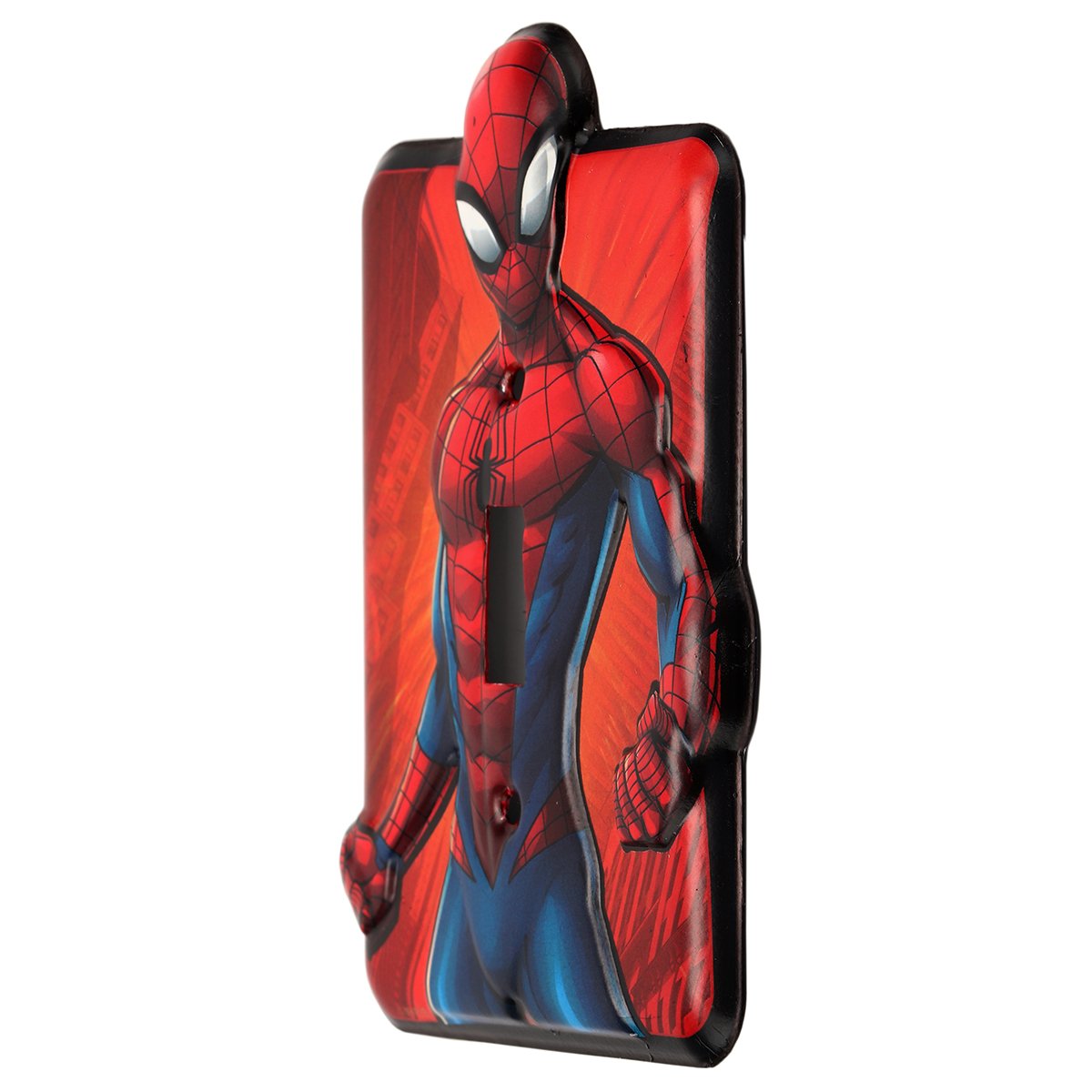 Marvel Spider-Man Embossed Metal Light Switch Cover - Superhero Home Decor for Bedroom, Man Cave, Kids Room & Office - Easy DIY Installation