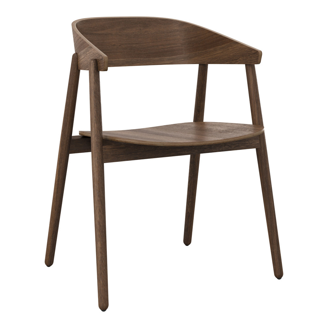 BY Kato AC2 Side Chair - Modern Wooden Dining Chair with Comfortable Cushion - Perfect for Kitchen, Dining Room, and Office Use