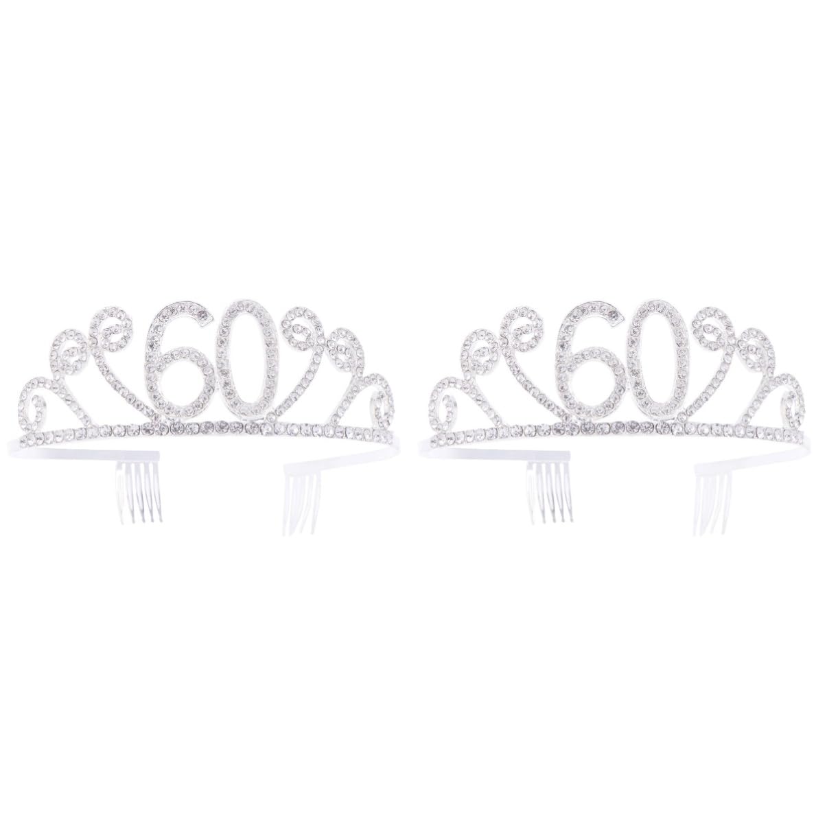 FOMIYES 2 Pack Rhinestone Hair Clips for Women - Sparkly Hair Accessories Set, Elegant Headbands & Hair Jewelry for Parties, Weddings & Special Occasions
