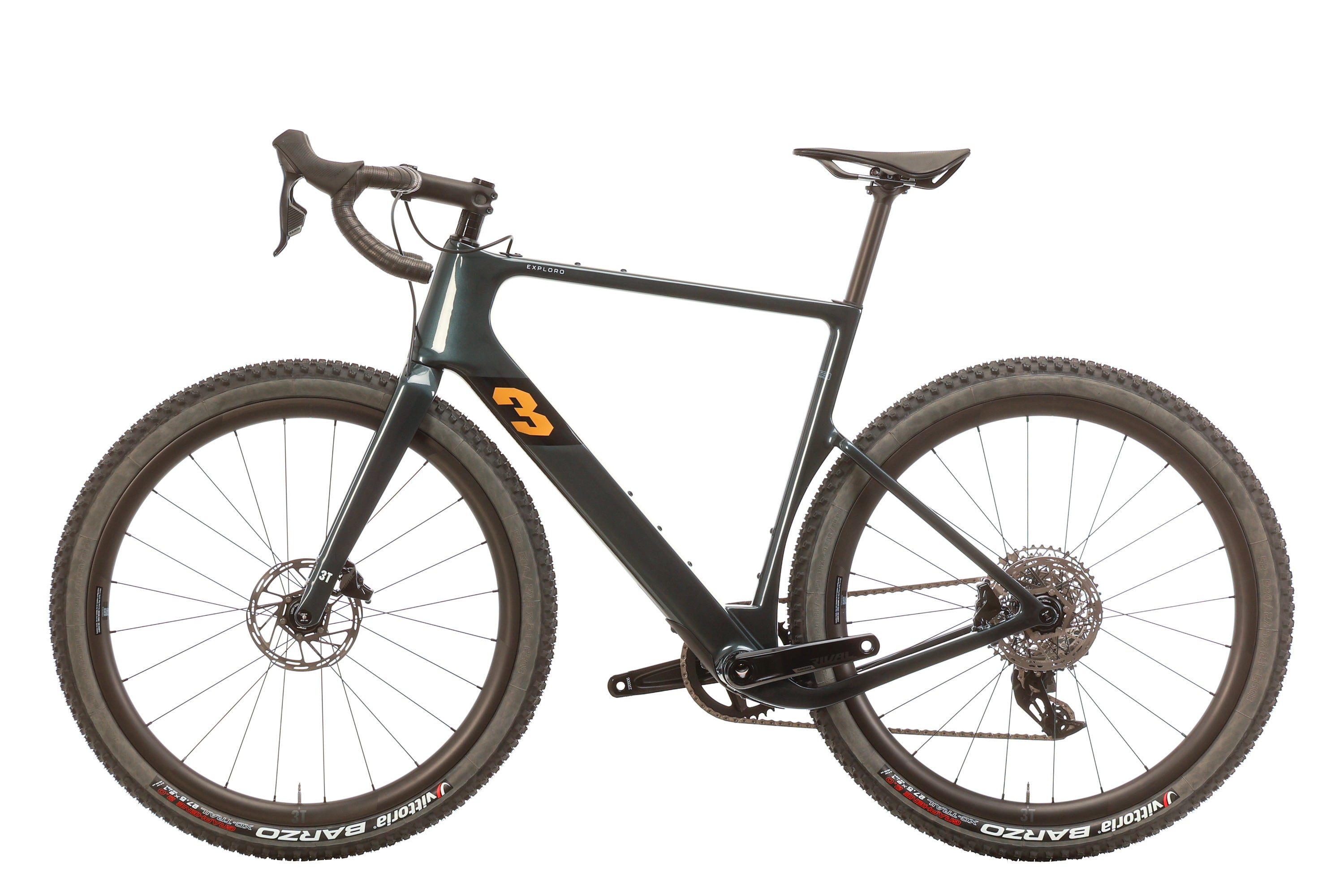 2023 3T Exploro ULTRA Rival AXS 1x12 Gravel Bike - 56cm Carbon Frame, Wireless Shifting for Adventure & Commuting