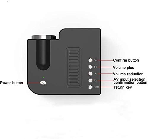 XIXIDIAN Mini Projector - Portable HD 1080P Projector with Wireless Screen Mirroring, Home Theater & Surround Sound Connectivity | Perfect for Movie Nights, Gaming & Outdoor Entertainment