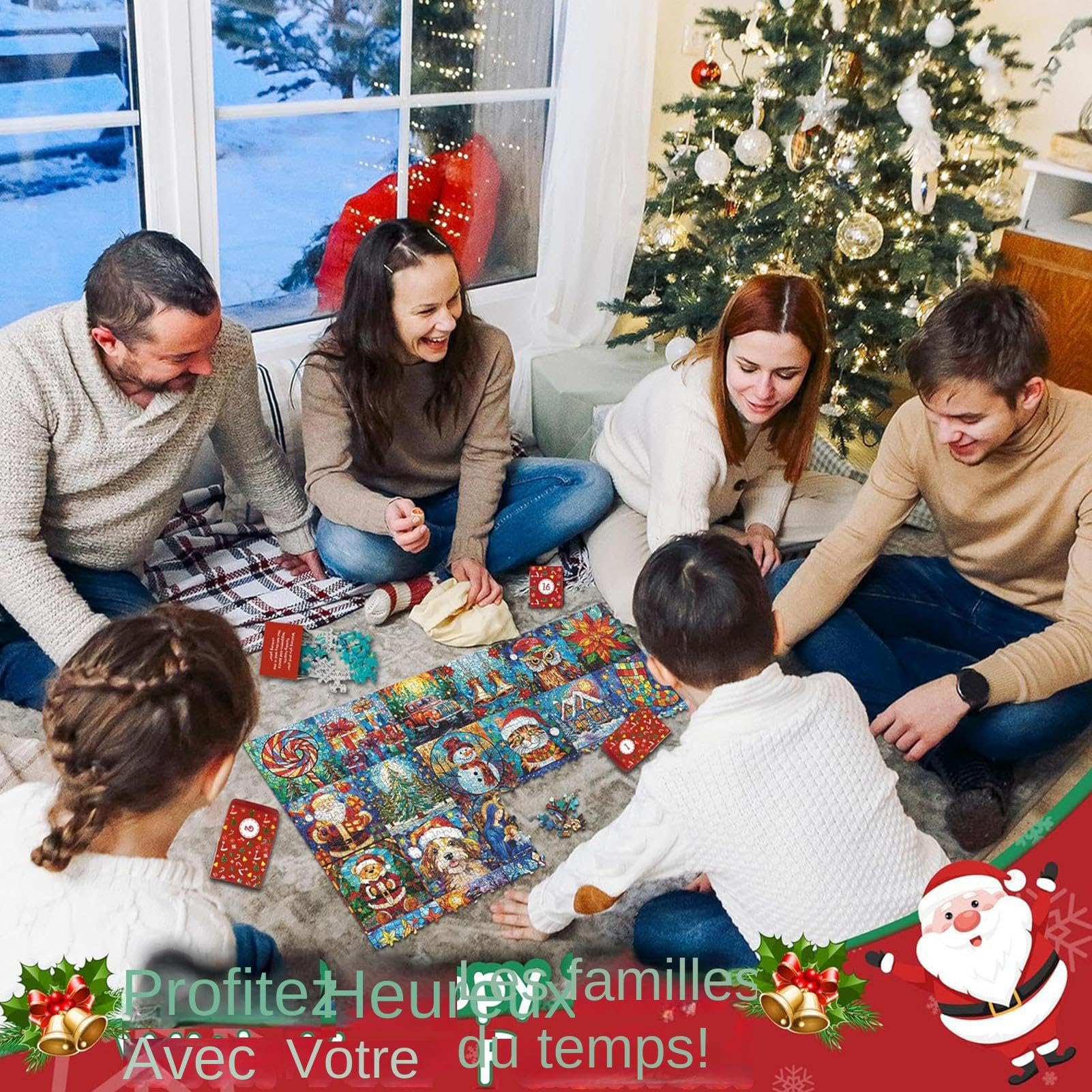 2024 Christmas Advent Calendar Puzzle - 1008 Piece Countdown Puzzle for Holiday Decor & Family Fun | Perfect for Christmas Countdown, Home Decor & Gift Giving