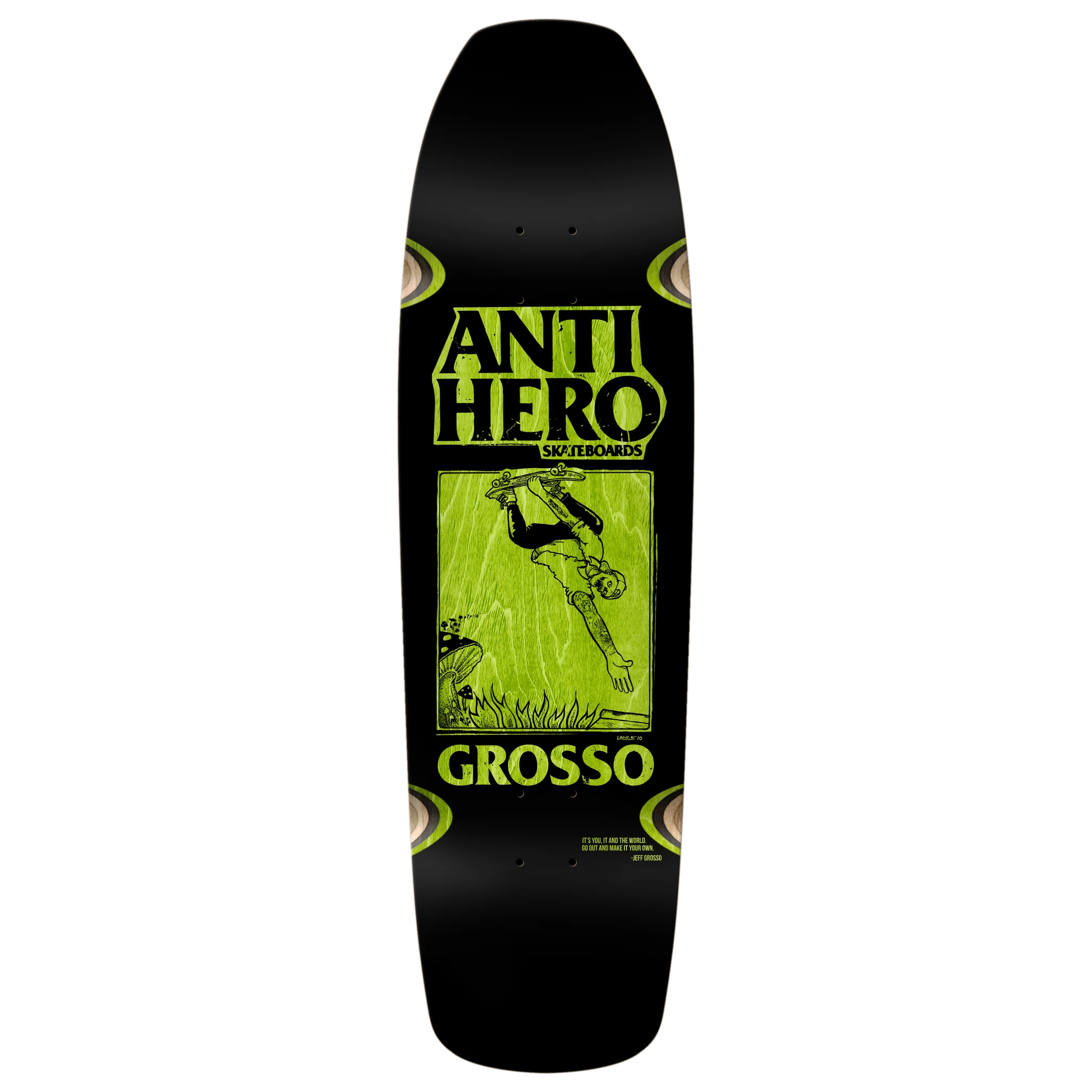 Antihero Grosso SSD25 Black Skateboard Deck (9.25