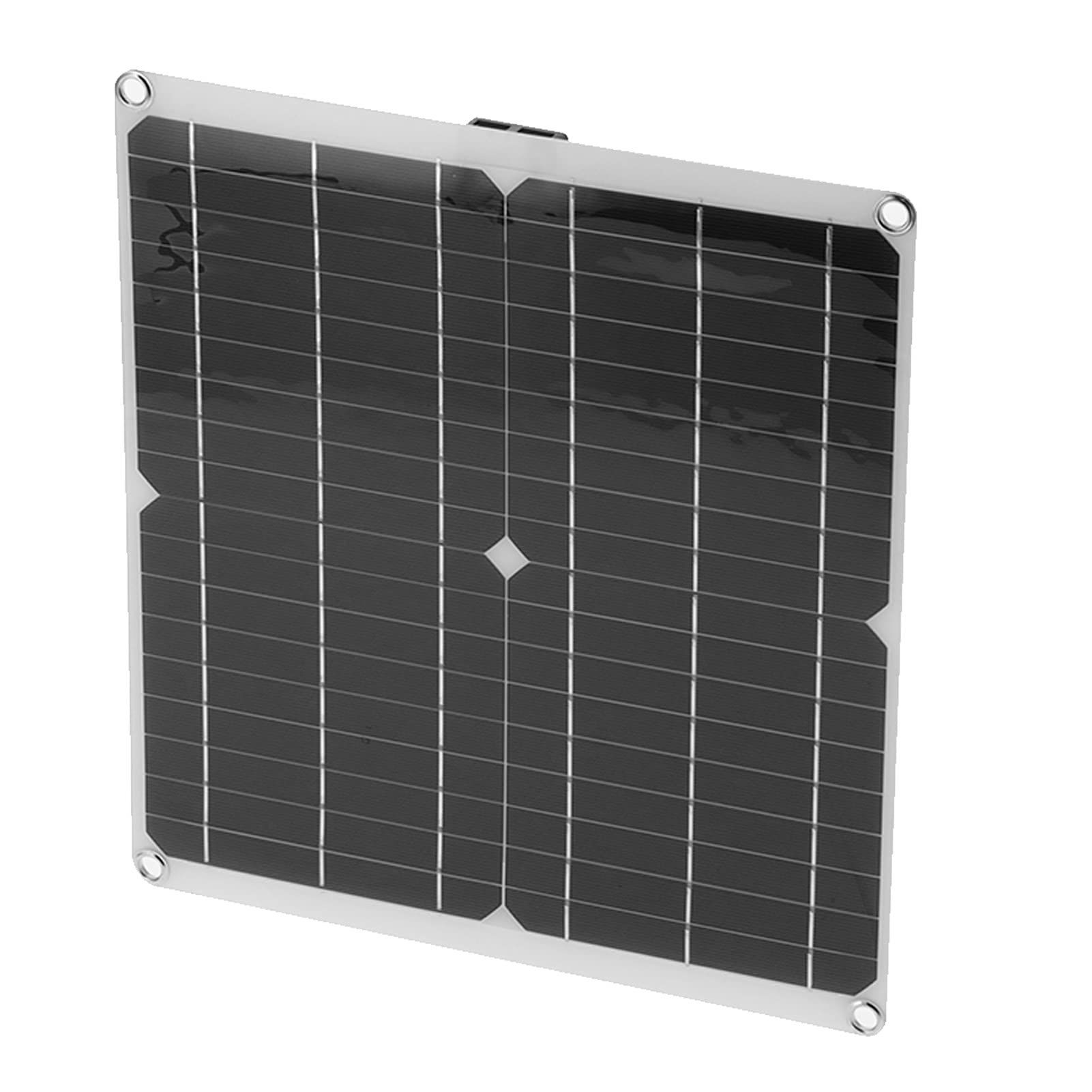 01 Portable Solar Car Battery Charger Panel - 12V/24V Solar Battery Maintainer for Automobile, Motorcycle, Boat & RV - Ideal for Road Trips, Camping & Emergency Power Backup