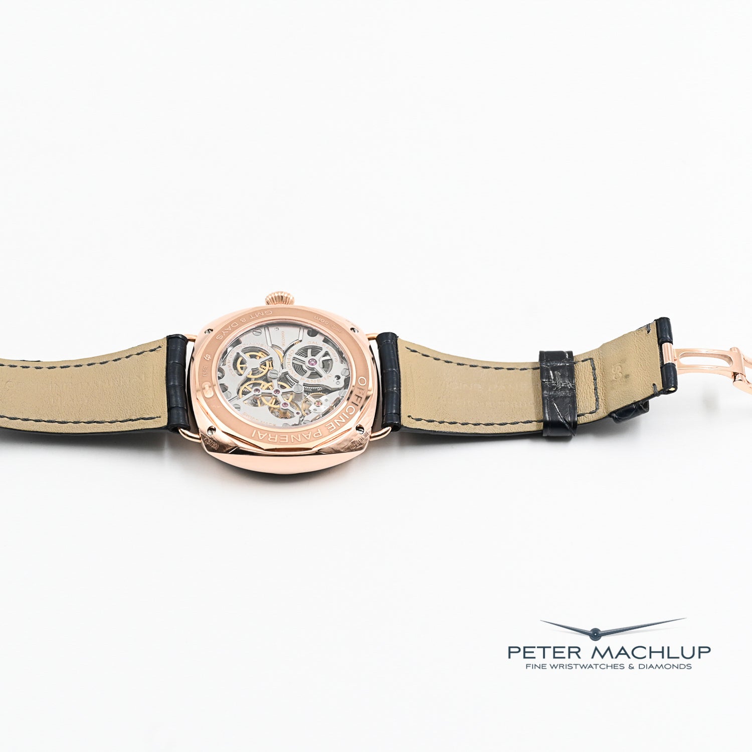 Panerai Radiomir 8-Day GMT Automatic Men's Watch - Luxury Stainless Steel Dive Watch with Power Reserve - Perfect for Business, Travel & Water Sports
