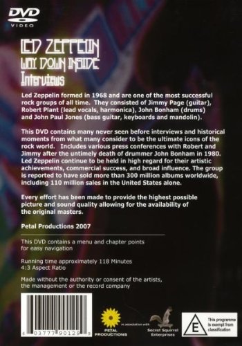 Led Zeppelin: Way Down Inside DVD - Classic Rock Concert Film for Music Lovers & Collectors - Perfect for Home Entertainment & Gifts