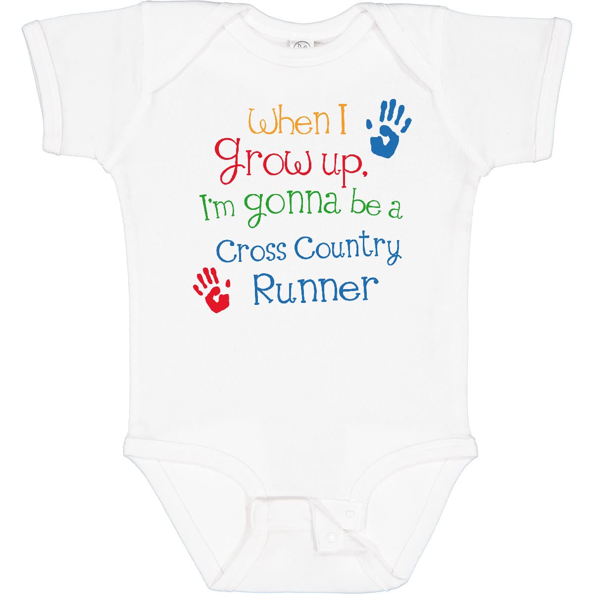 Inktastic Cross Country Runner Future Baby Bodysuit - Cute Running Outfit for Toddlers & Infants - Perfect for Sports Day, Family Races & Active Playtime