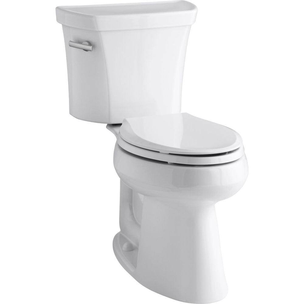 Kohler KOH3889-0 Highline 1.28 GPF Elongated Comfort Height Toilet - 2-Piece White Bathroom Toilet with 10