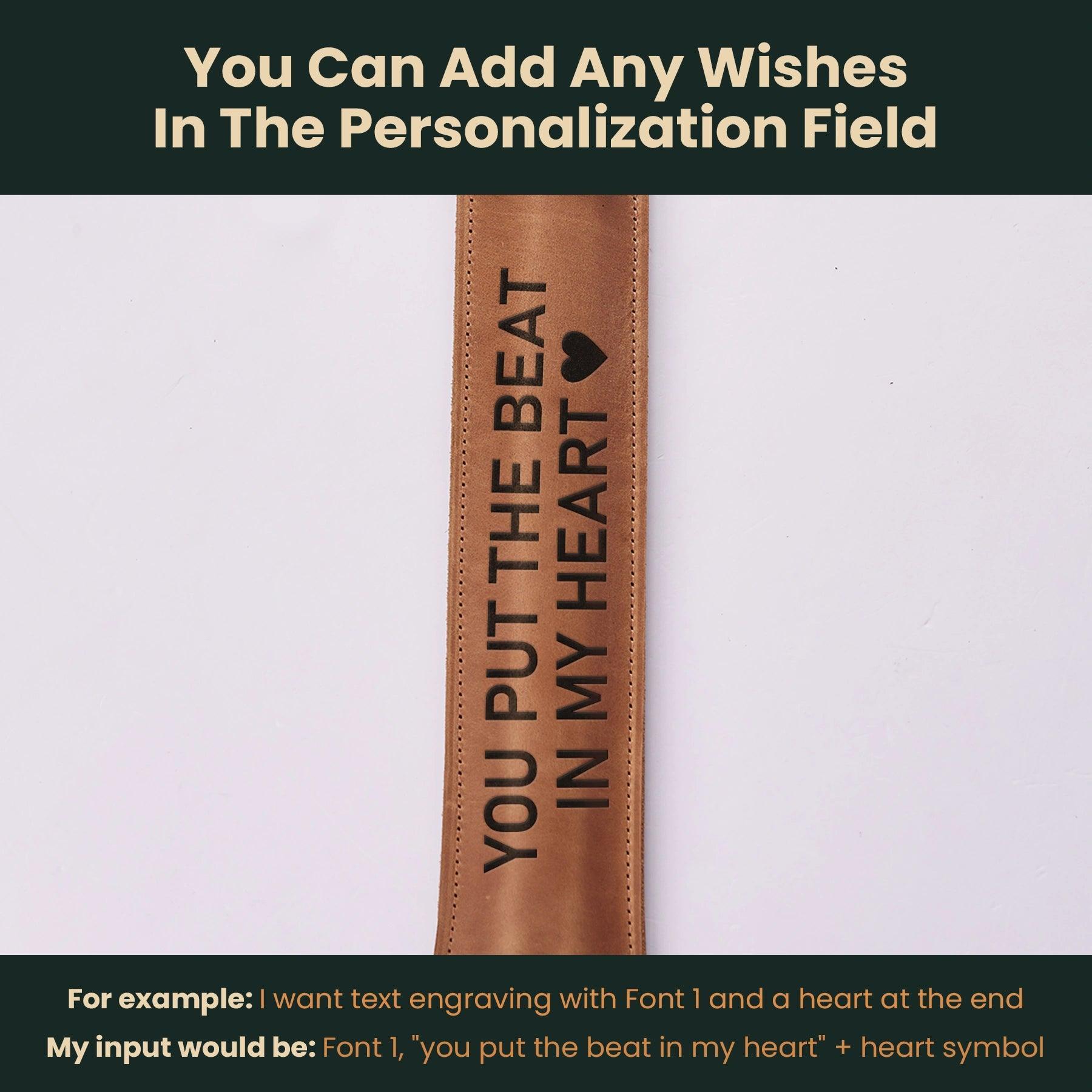 Custom Leather Drum Stick Bag - Personalized Drumstick Holder for Musicians - Perfect for Drummers, Percussionists & Music Lovers