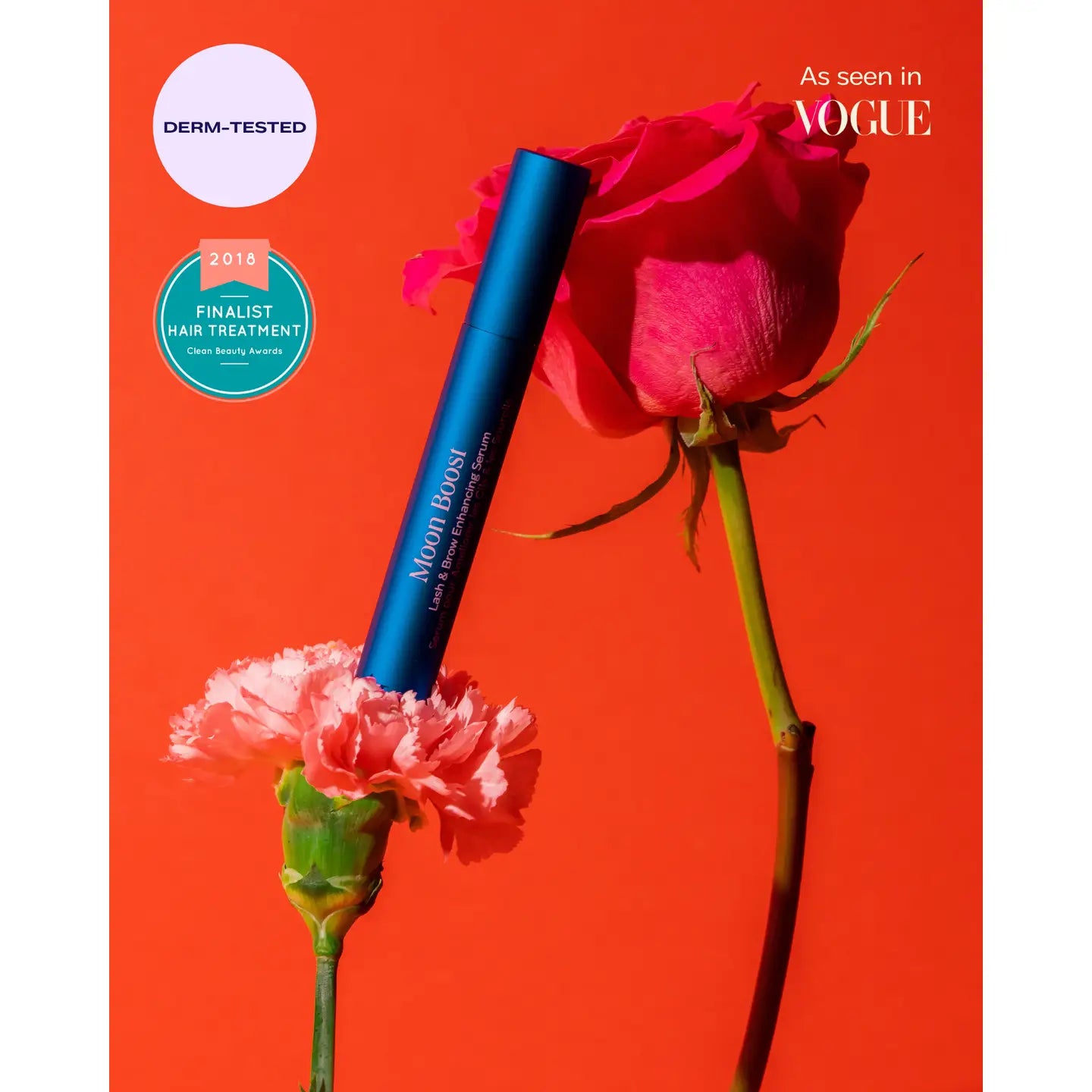 Moon Boost – Lash & Brow Growth Serum for Longer, Thicker Eyelashes & Eyebrows | Natural & Safe Formula for Daily Use at Home or Salon