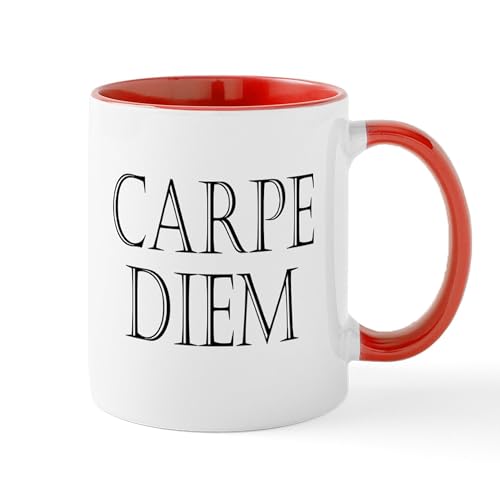 White/Red Inside - Carpe Diem Mug