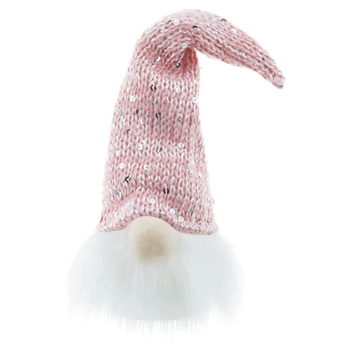 Light Up Christmas Gnome Decorations - Handmade Swedish Tomte with Battery Operated LED Lights | Winter Tabletop Decor for Home, Office & Holiday Parties (Pink Plush Gnome)