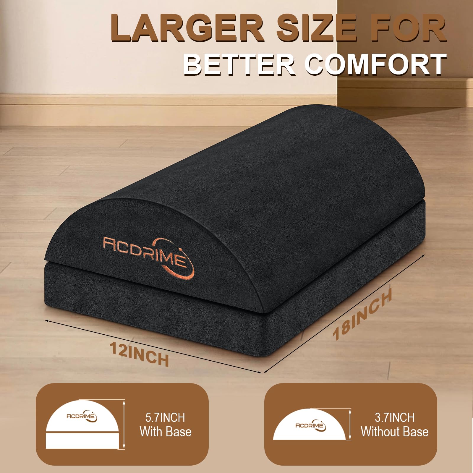 Adjustable Ergonomic Foot Rest for Office Desk - Pain Relief & Comfort