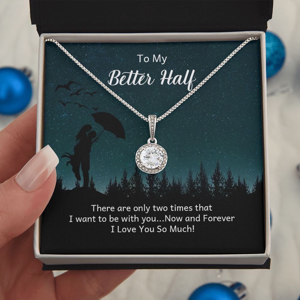 Elegant Cubic Zirconia Necklace for Women - Perfect Gift for Girlfriend, Fiance or Wife - Ideal for Anniversary, Birthday & Valentine's Day