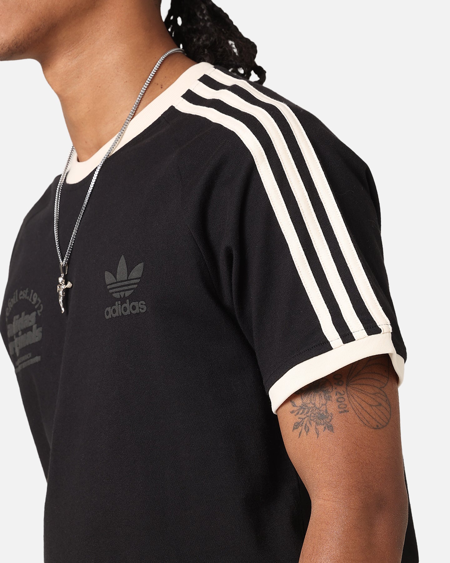 Adidas Sport Graphic Cali T-Shirt for Men - Black Cotton Casual Tee for Running, Gym & Streetwear Fashion