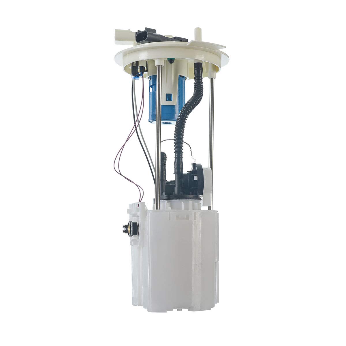 High Performance Electric Fuel Pump with Pressure Sensor for Ford E-150/E-250/E-350/E-450 Super Duty - 2 Tube Ports Design - Perfect for Engine Upgrades & Fleet Maintenance