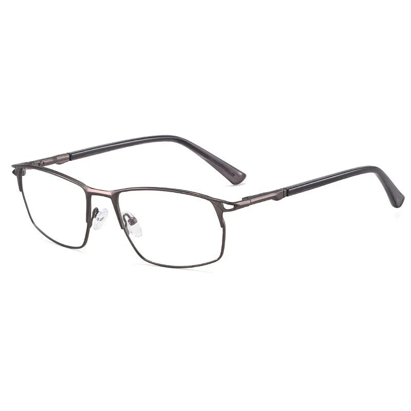 CCspace Unisex Full Rim Irregular Square Alloy Eyeglasses Frame 301402 - Trendy Lightweight Glasses for Men & Women, Perfect for Reading, Working, and Daily Fashion Accessories