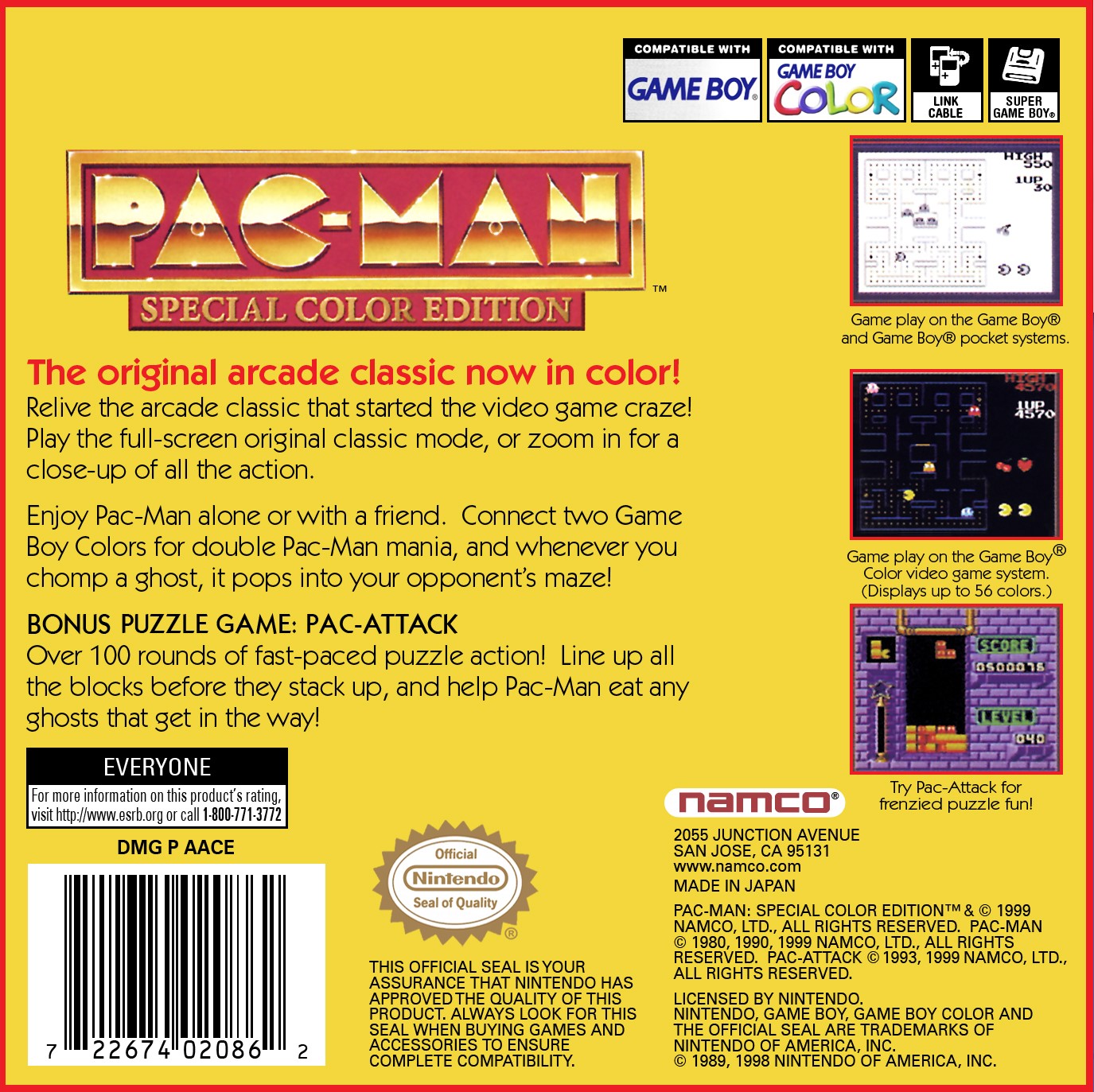 Pac-Man: Special Color Edition - Classic Arcade Game for Retro Gaming Enthusiasts | Perfect for Home Entertainment & Gaming Parties