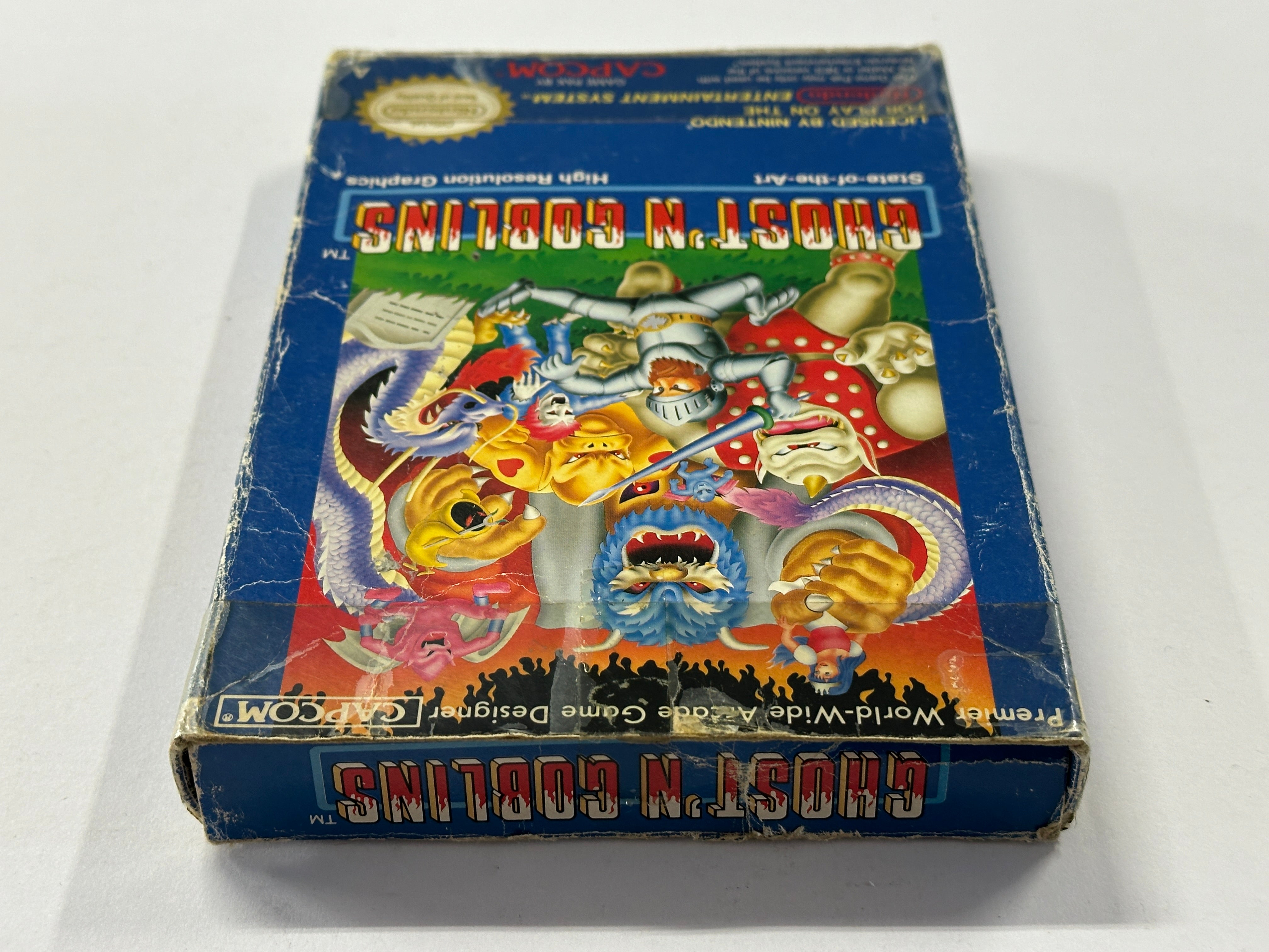 Ghost 'N' Goblins Classic Arcade Game in Original Retro Box - Perfect for Collectors and Vintage Gaming Enthusiasts