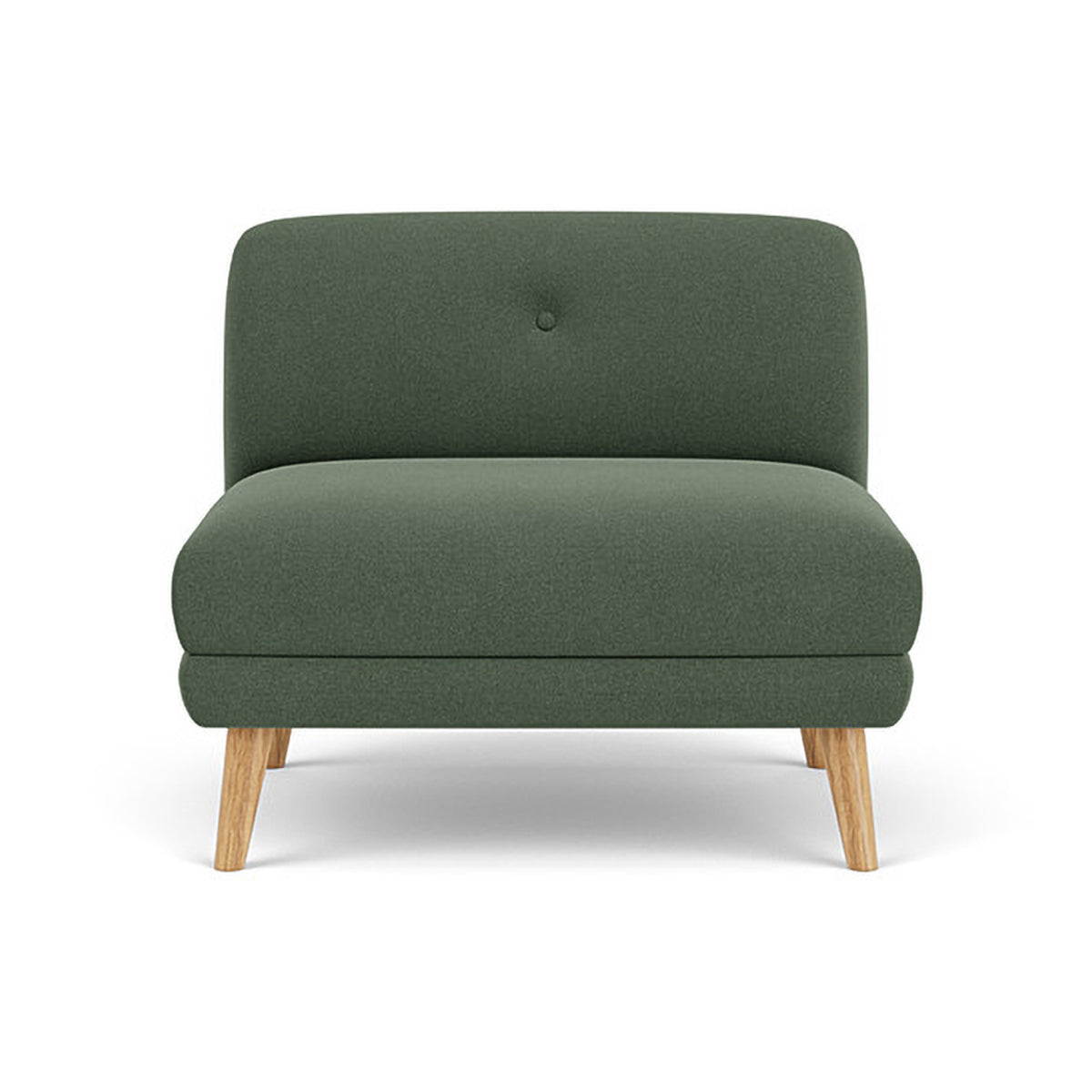 Alfred Fabric Modular Sectional Sofa (Armless) - Modern Living Room Furniture for Small Spaces & Apartments