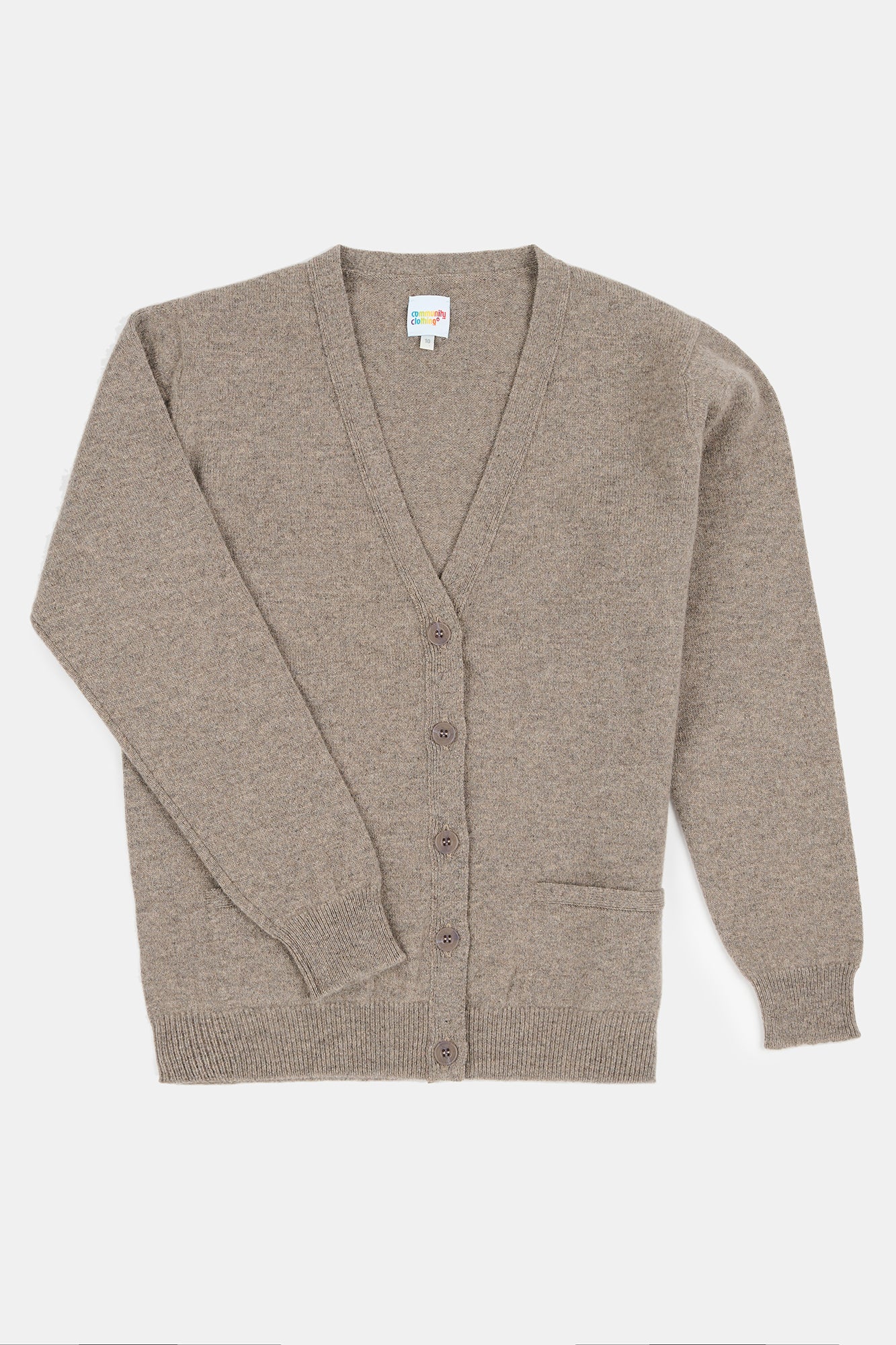 Women's Soft Lambswool Cardigan Sweater - Warm & Cozy Truffle Brown for Fall & Winter | Perfect for Office, Casual Outfits & Layering