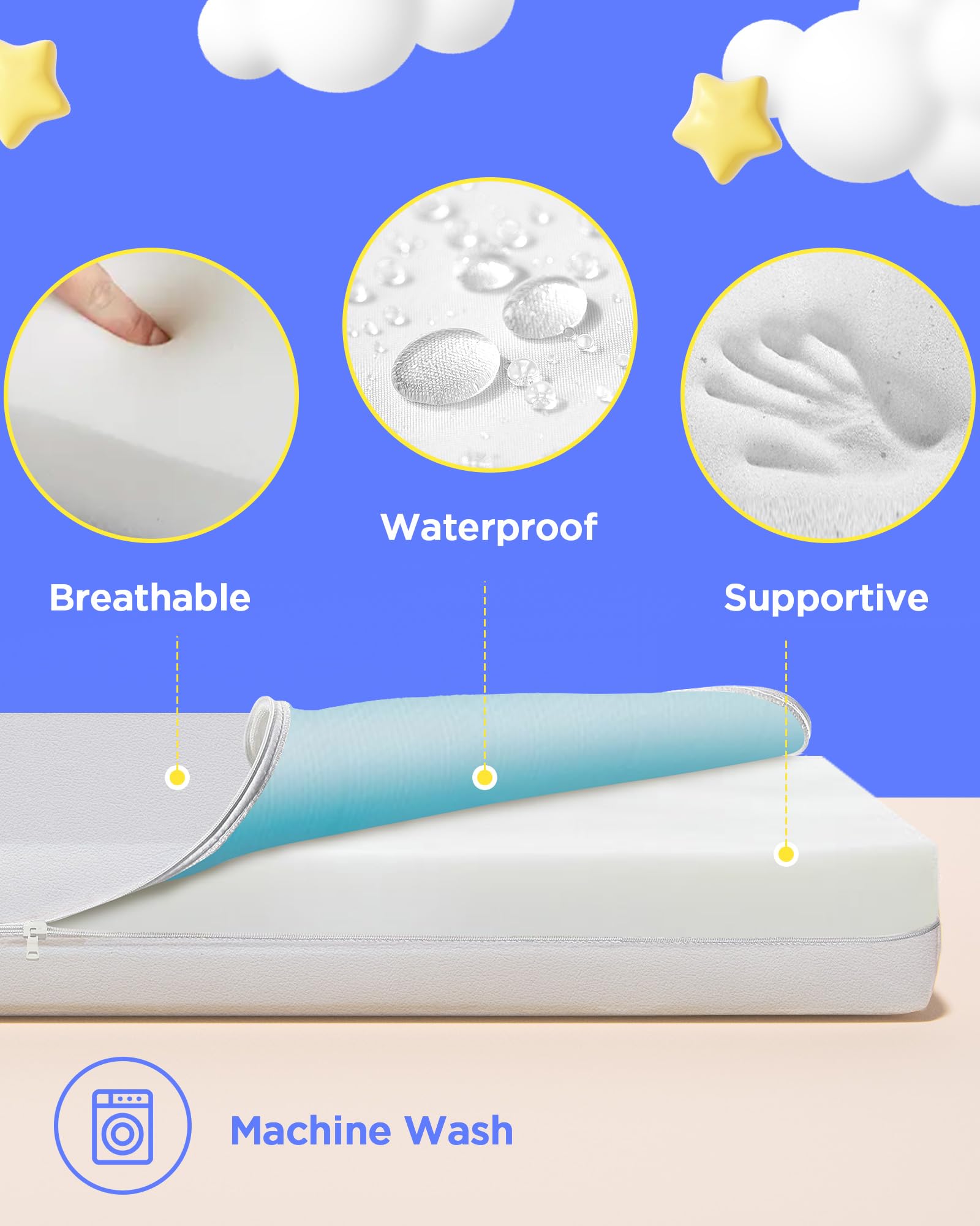 Certified Hypoallergenic Pack and Play Mattress (38