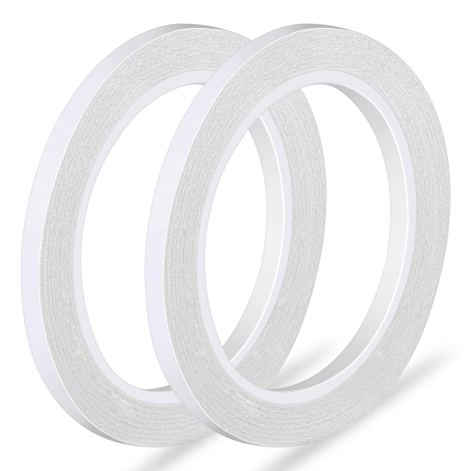 anezus Double Sided Adhesive Tape for Crafts - 2 Rolls Strong Sticky Tape for Scrapbooking, Card Making, DIY Projects & Home Decor | Perfect for Paper Crafts, Photo Albums & Wall Decoration
