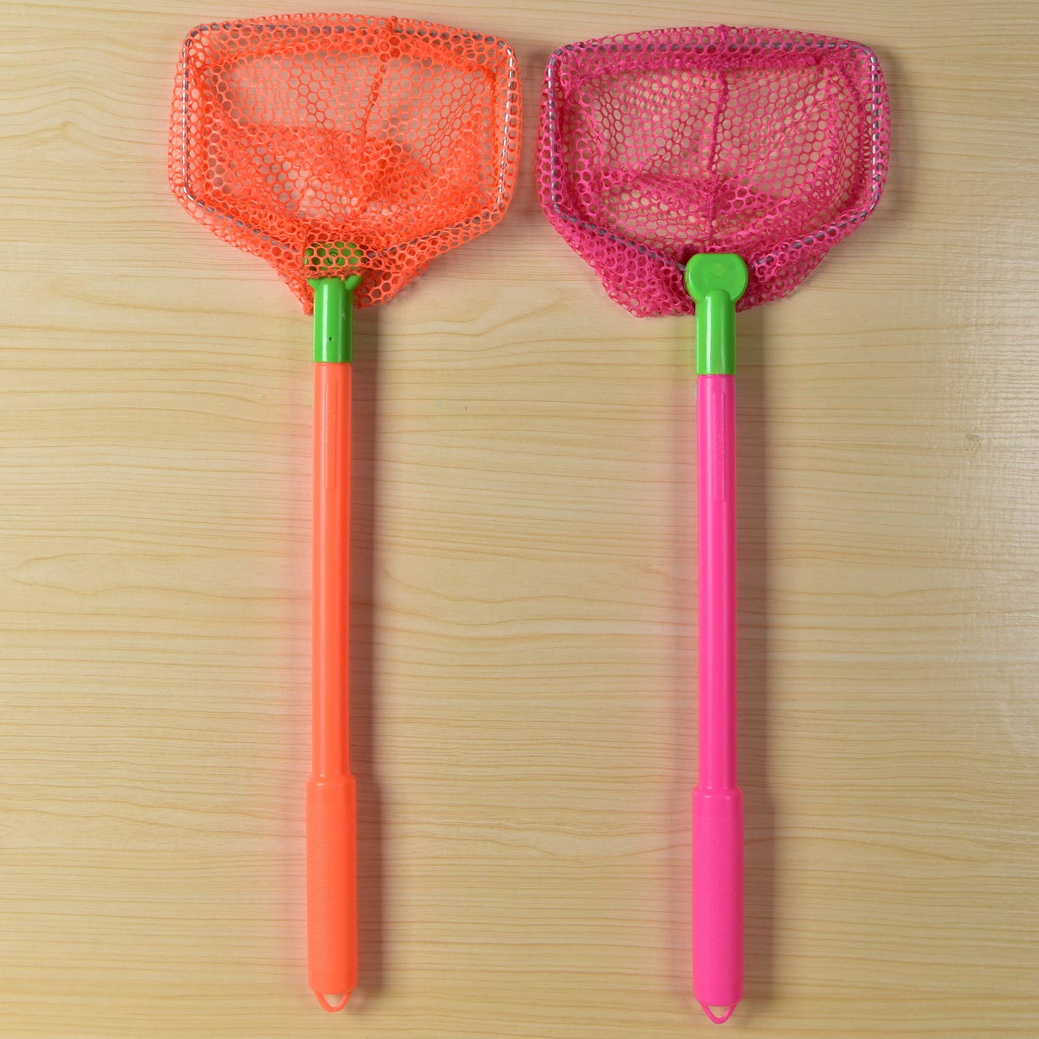 **Coopay 4-Piece Kids Fishing Net Set - Butterfly & Bug Catcher, Fish Net for Outdoor Play - Beach, Garden & Park Toys (Orange, Rose Red) - Perfect for Summer Adventures & Nature Exploration**