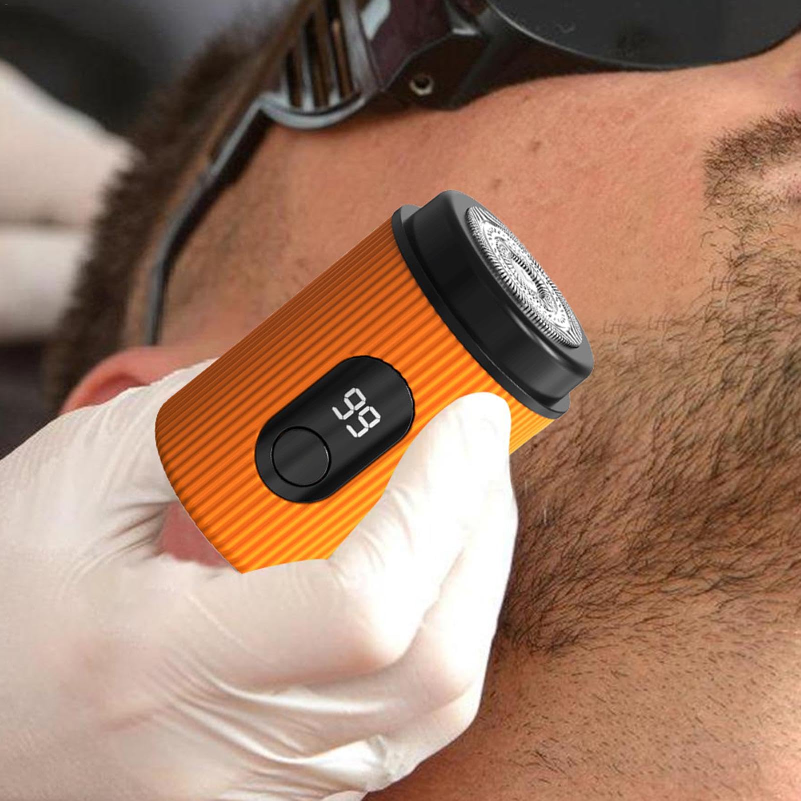 Men's Electric Grooming Kit - Rechargeable Cordless Beard Trimmer & LED Shaver | Travel-Friendly Washable Face Razor for Men | Perfect for Home, Office & Travel Grooming