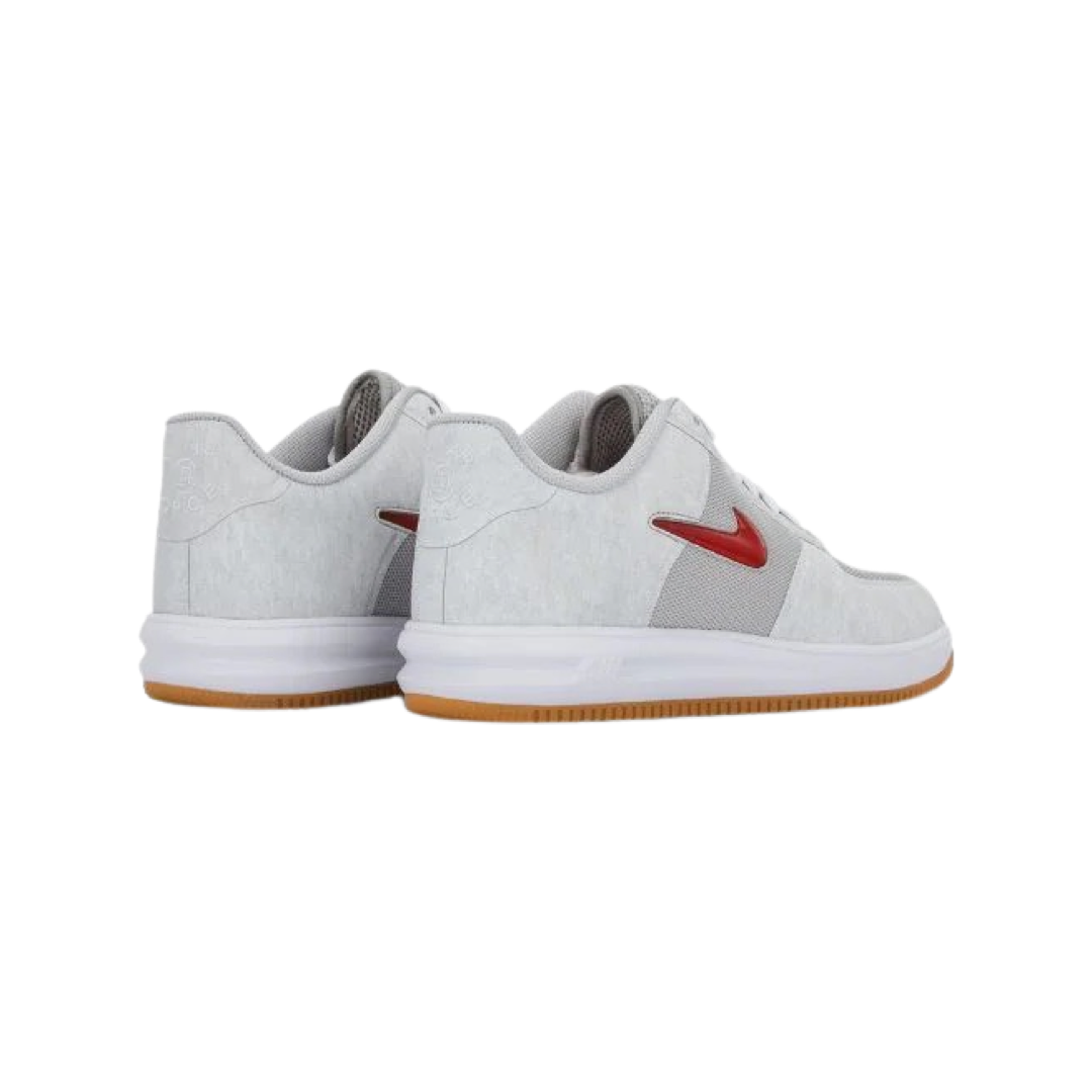 Nike Lunar Force 1 Low CLOT Fuse Grey Red Blue Sneakers - Men's Basketball Shoes for Streetwear & Casual Wear | Perfect for Urban Fashion & Daily Comfort