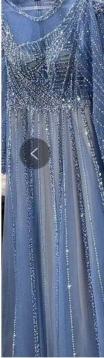 Serene Hill Luxury Turquoise Nude A-Line Evening Gown with Long Sleeves & Beaded Details - Elegant Women's Party Dress 2025 (LA71659) for Prom, Gala & Formal Events