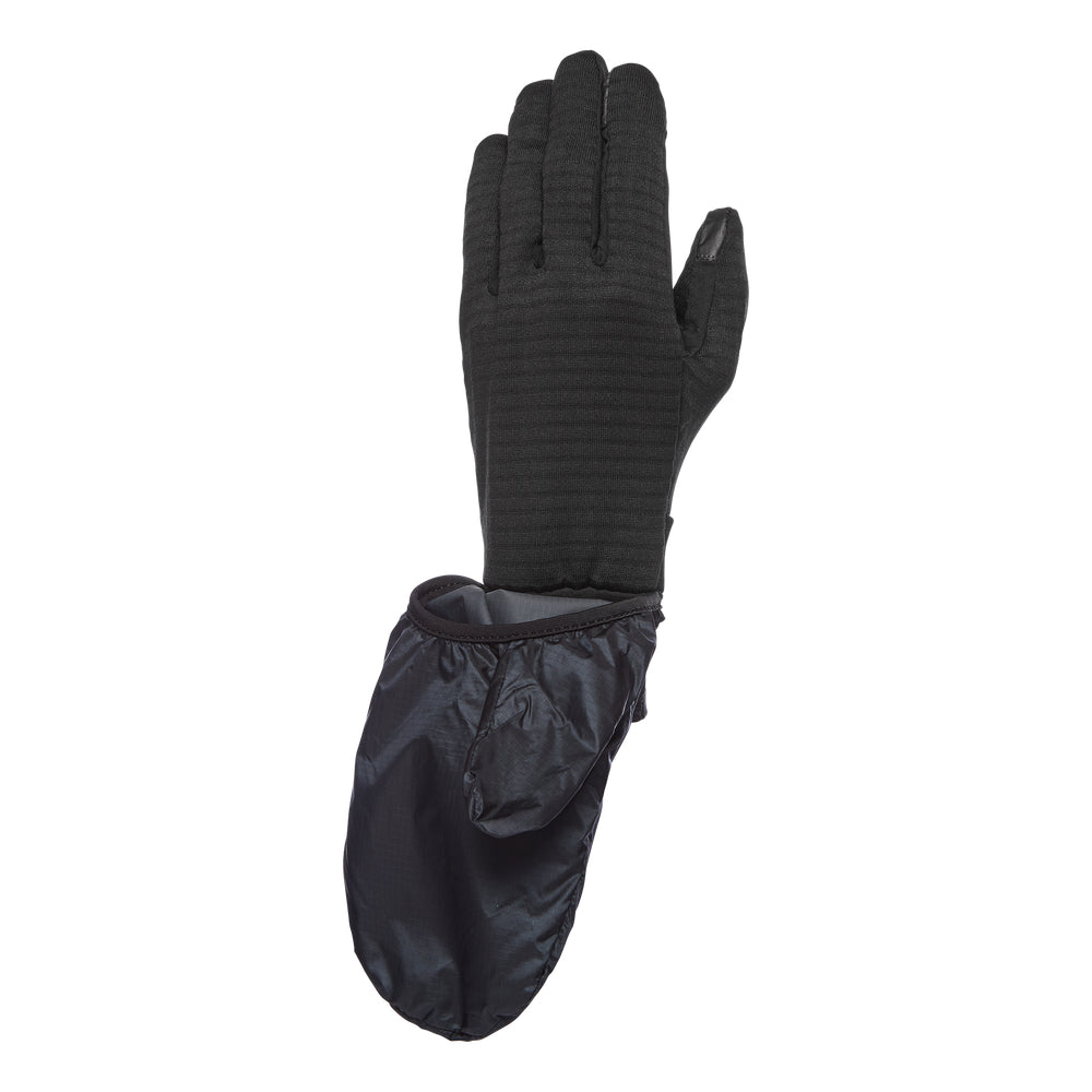 Black Diamond Wind Hood Gridtech Gloves - Windproof & Breathable Gloves for Hiking, Skiing & Outdoor Adventures - Cold Weather Gear for Men & Women