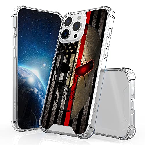 American Flag Spartan Skull